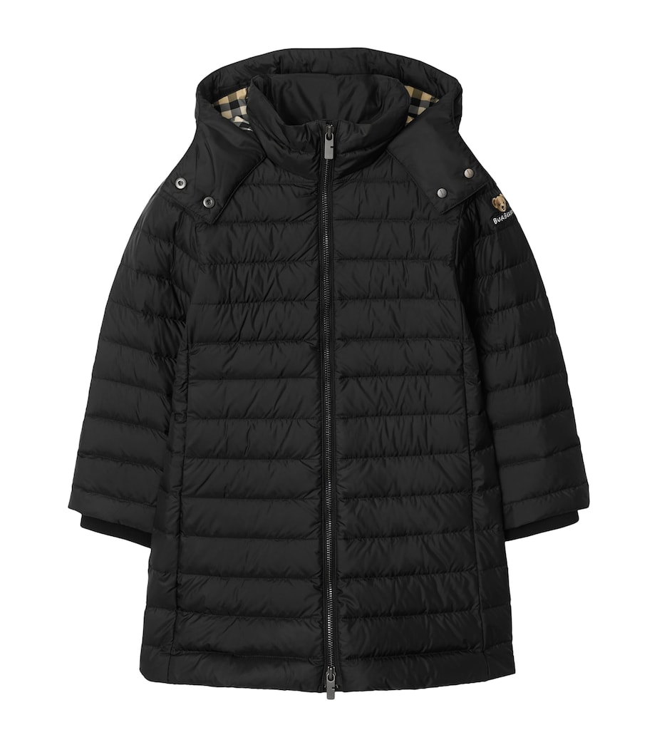 Down Hooded Puffer Jacket (3-12 Years) BLACK Image 1