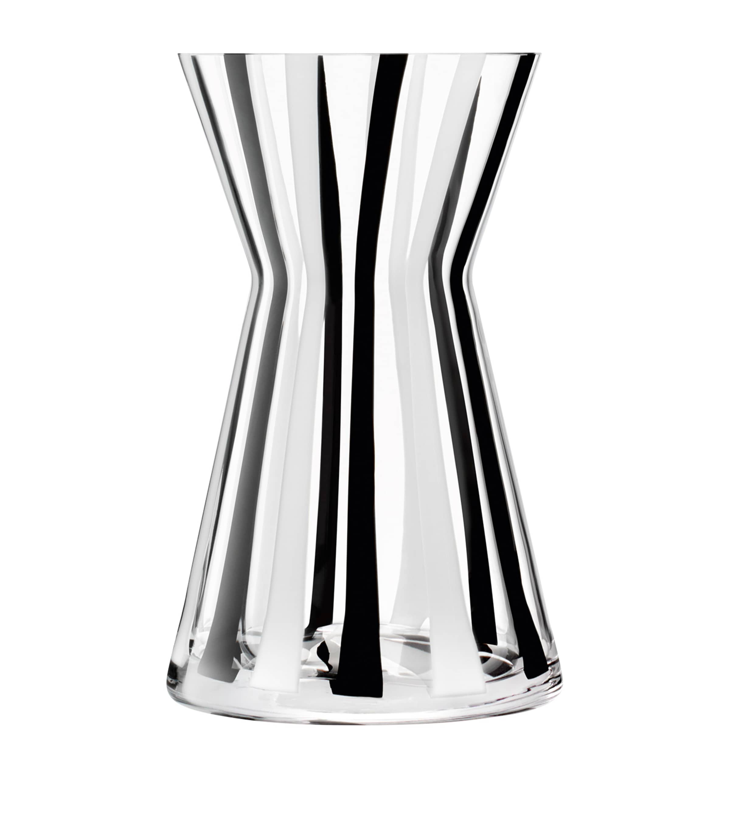 Glass Stripe Vase (32cm) COMBINED COLOURS Image 1