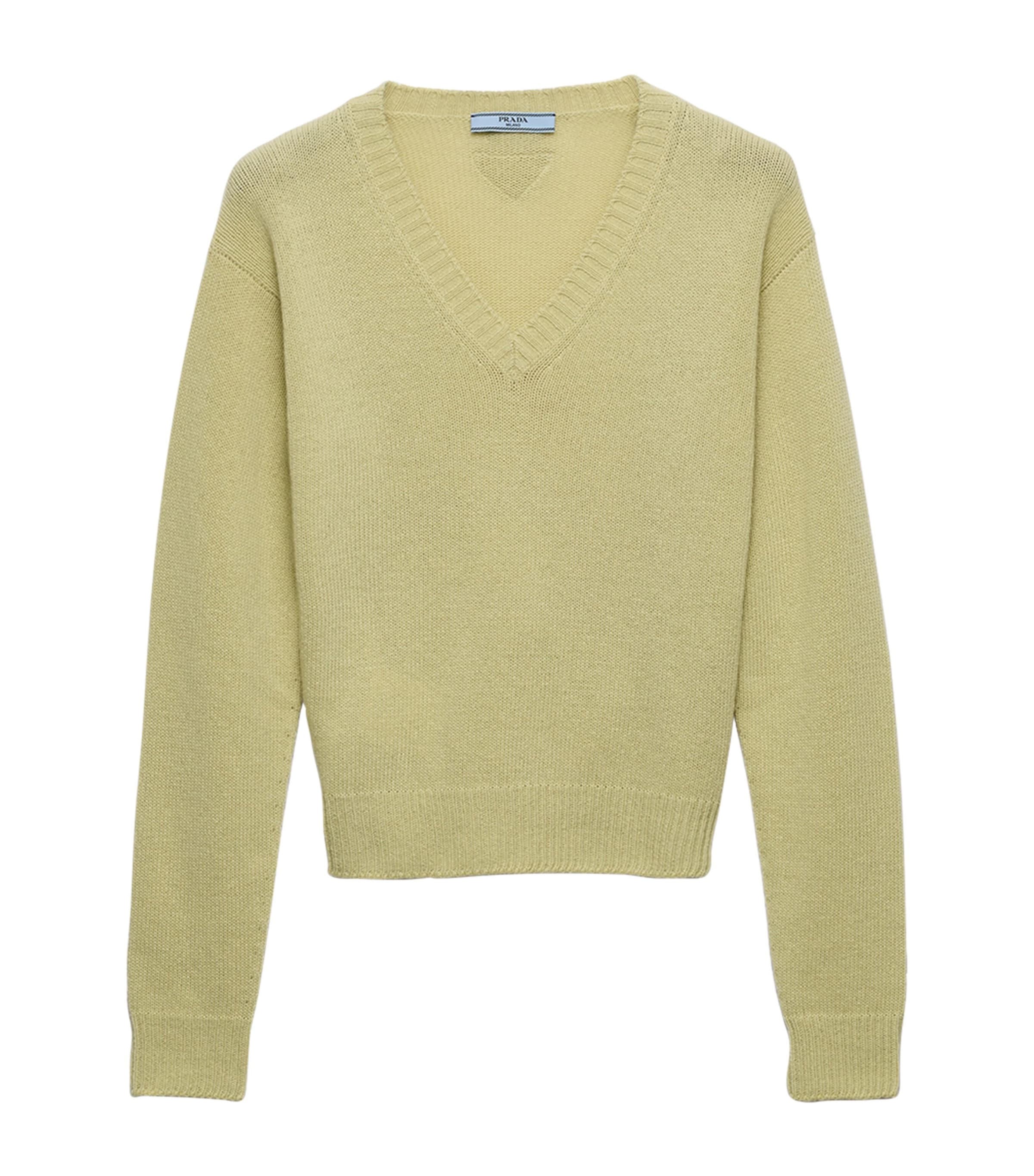 Wool-Cashmere V-Neck Sweater F0035 Image 1