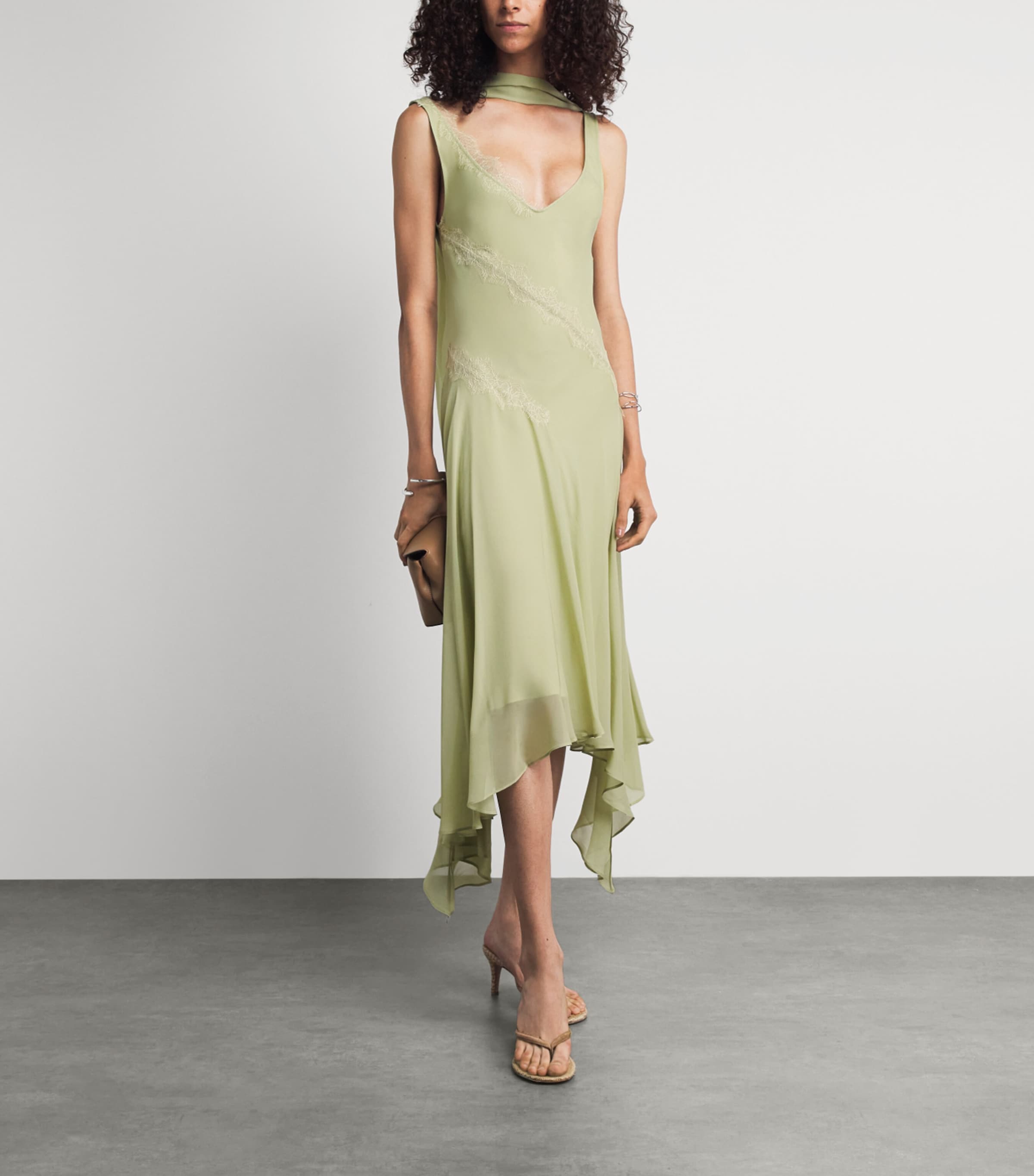De La Vali Womens Aurora Midi Dress Mint Green Image 2