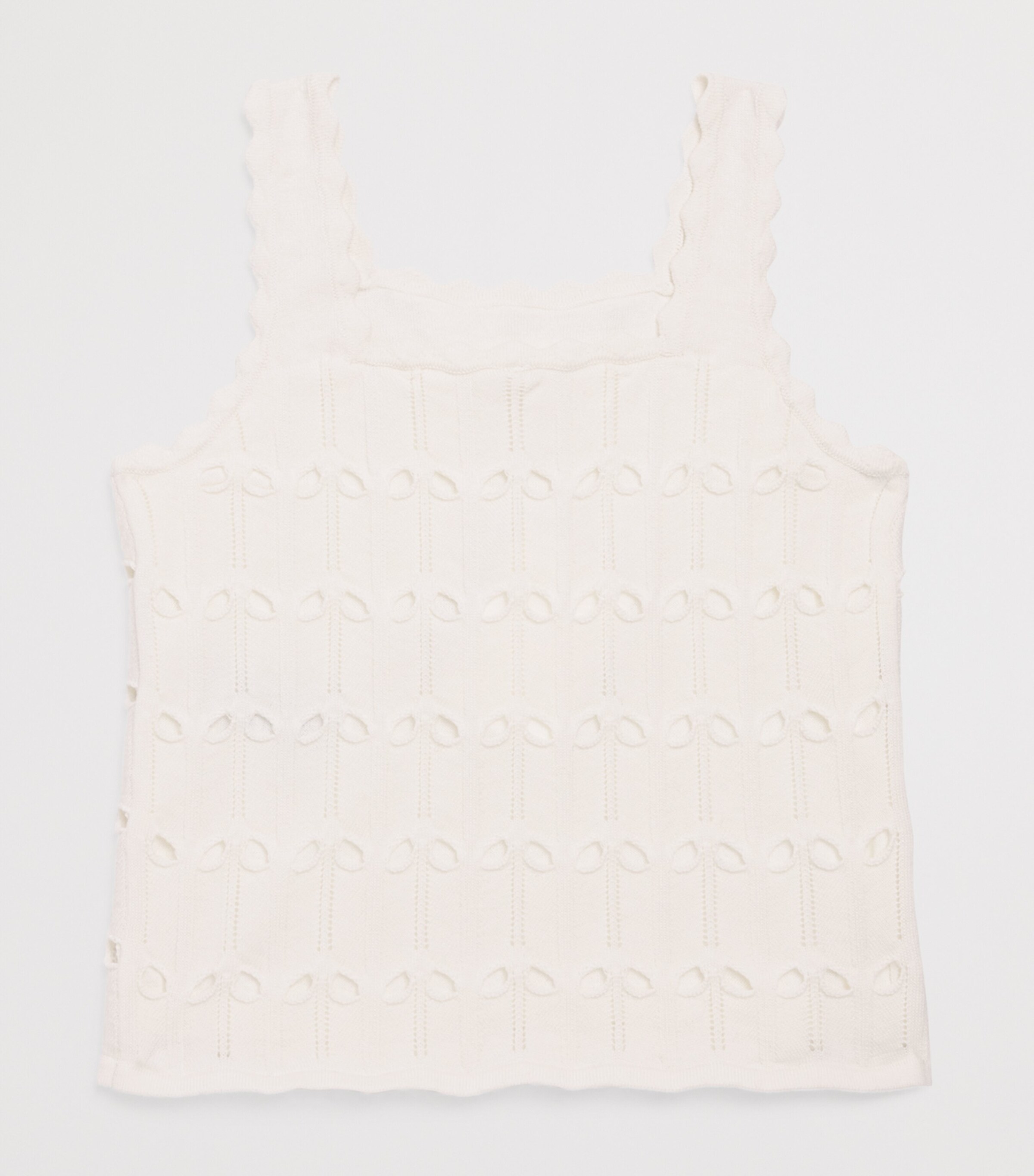 Wool-Cotton Knitted Vest (1-12 Years) SNOWFLAKE Image 2