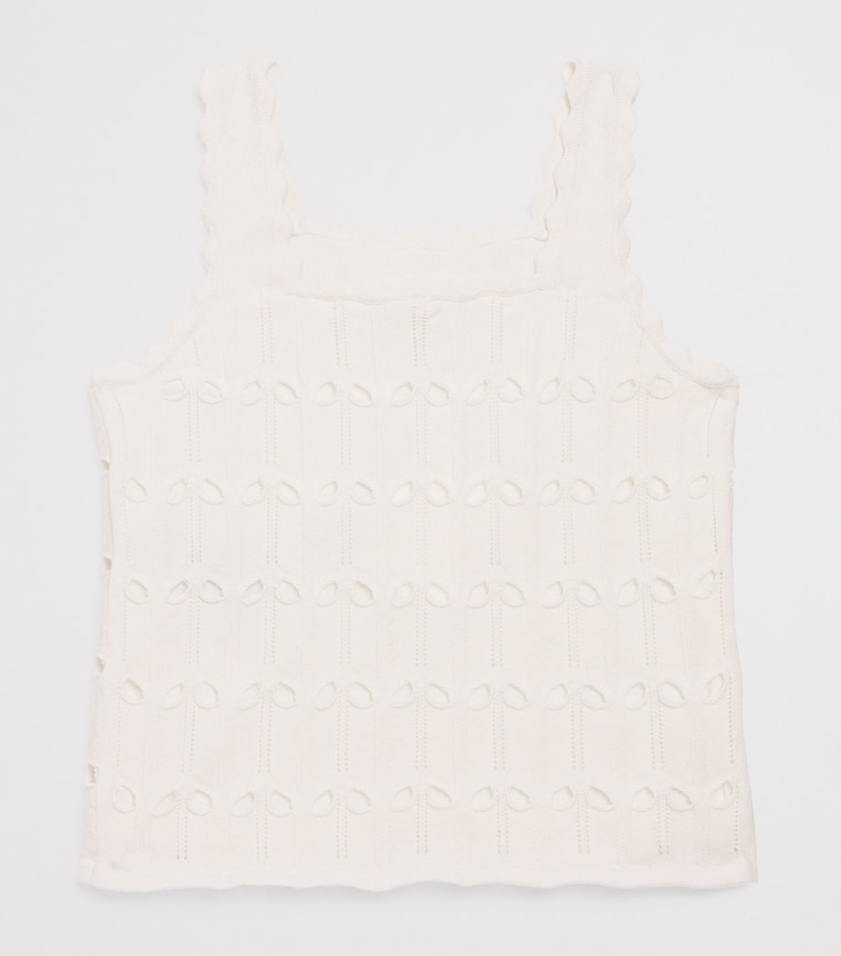 Wool-Cotton Knitted Vest (1-12 Years) SNOWFLAKE Image 2
