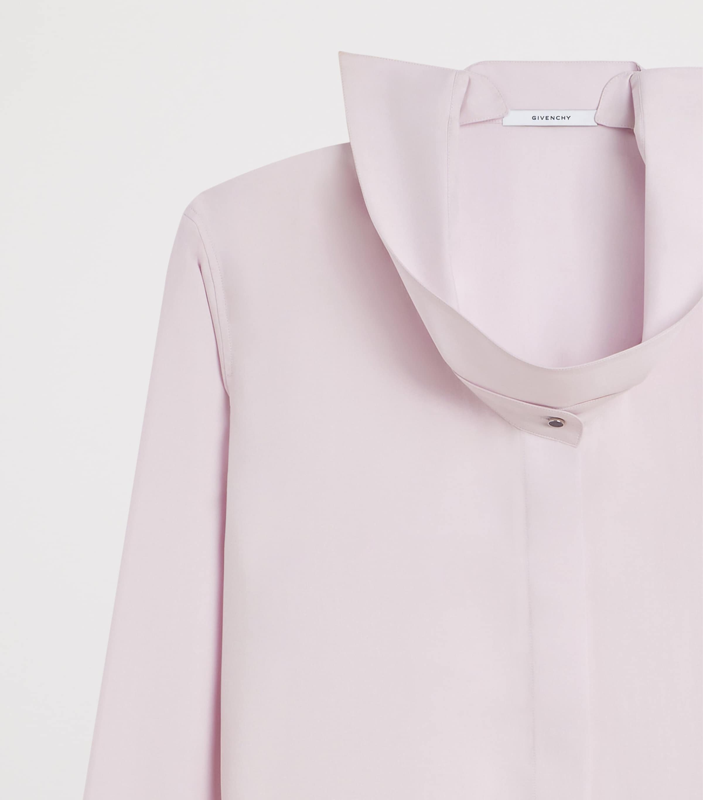 Givenchy Womens Silk Reverse-Collar Shirt Image 6