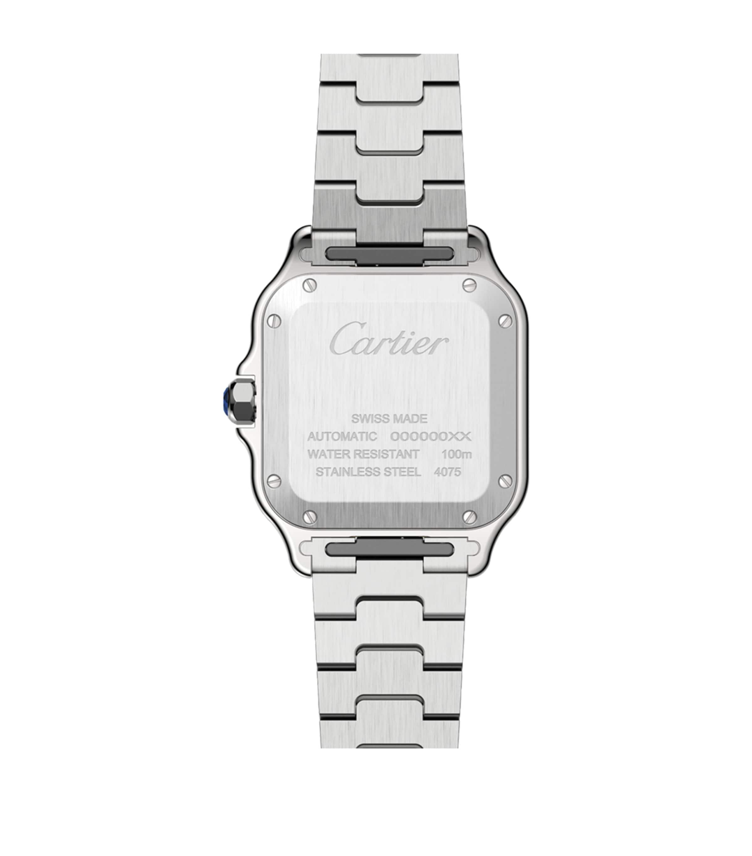 Cartier Yellow Gold and Stainless Steel Santos de Cartier Watch 42mm Grey Image 3