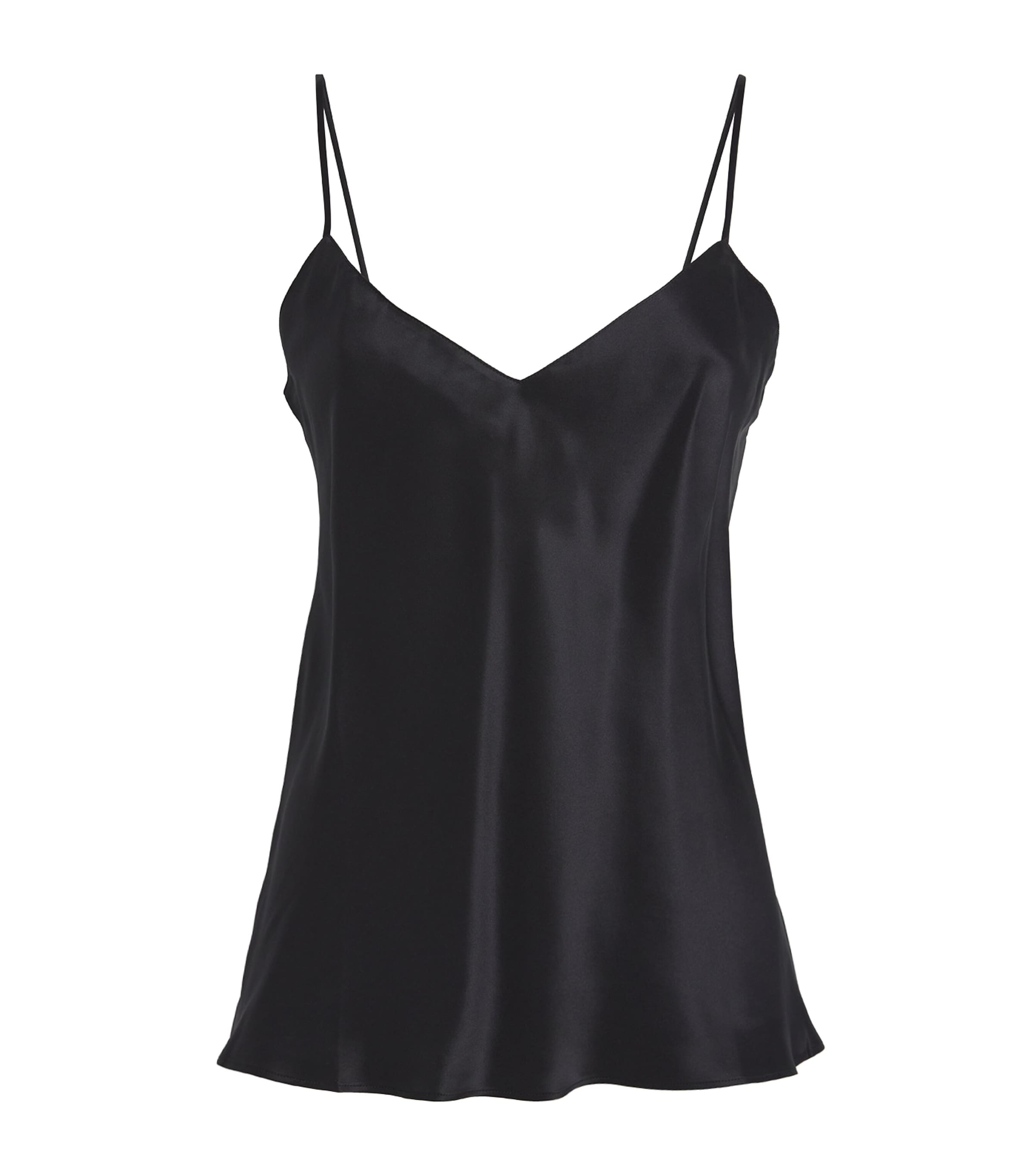 Shop Simone Perele Silk Camisole Top In Black