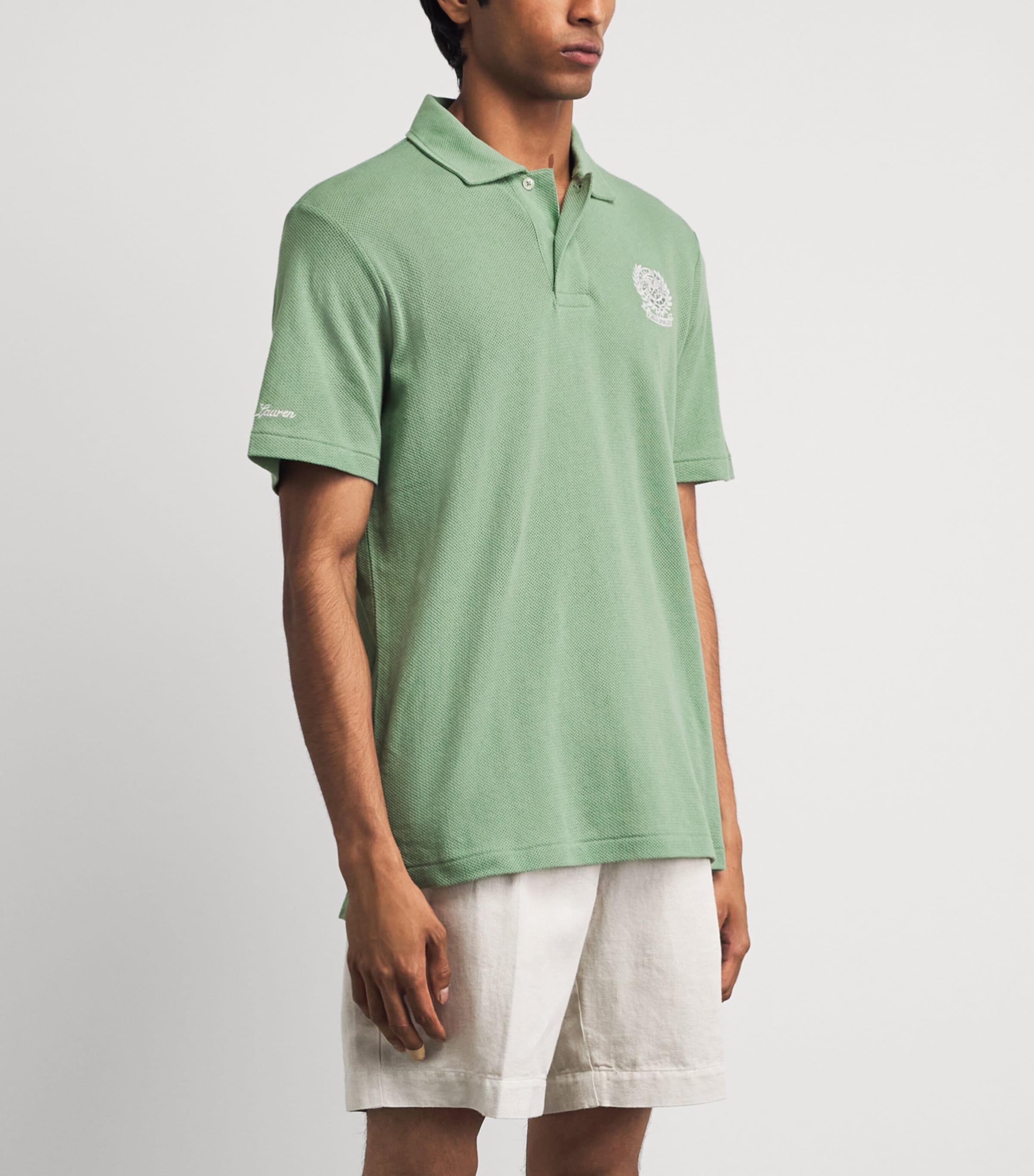 Polo Ralph Lauren Green x Wimbledon Cotton Mesh Polo Shirt