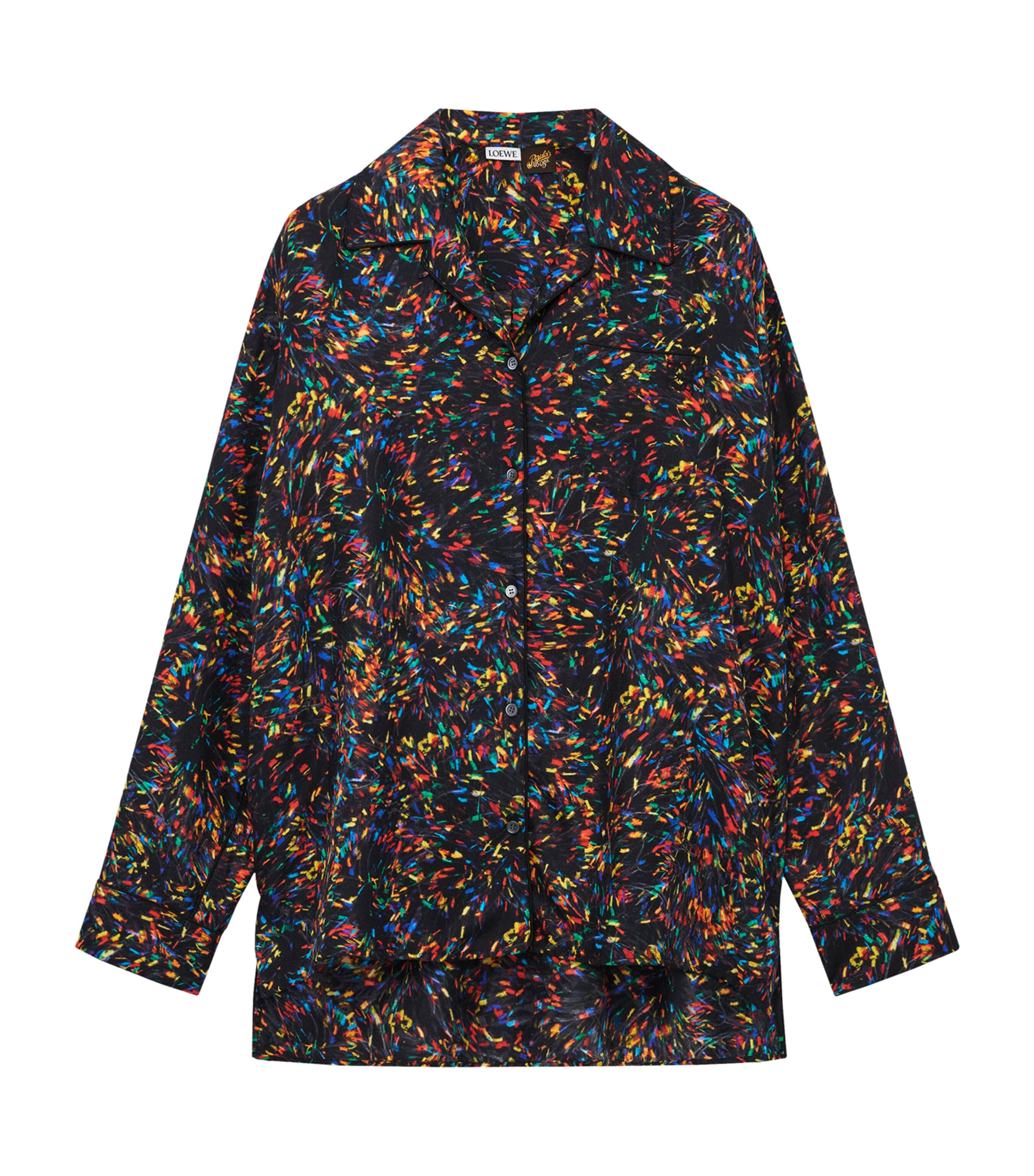 LOEWE X PAULA'S IBIZA SILK-BLEND PYJAMA SHIRT