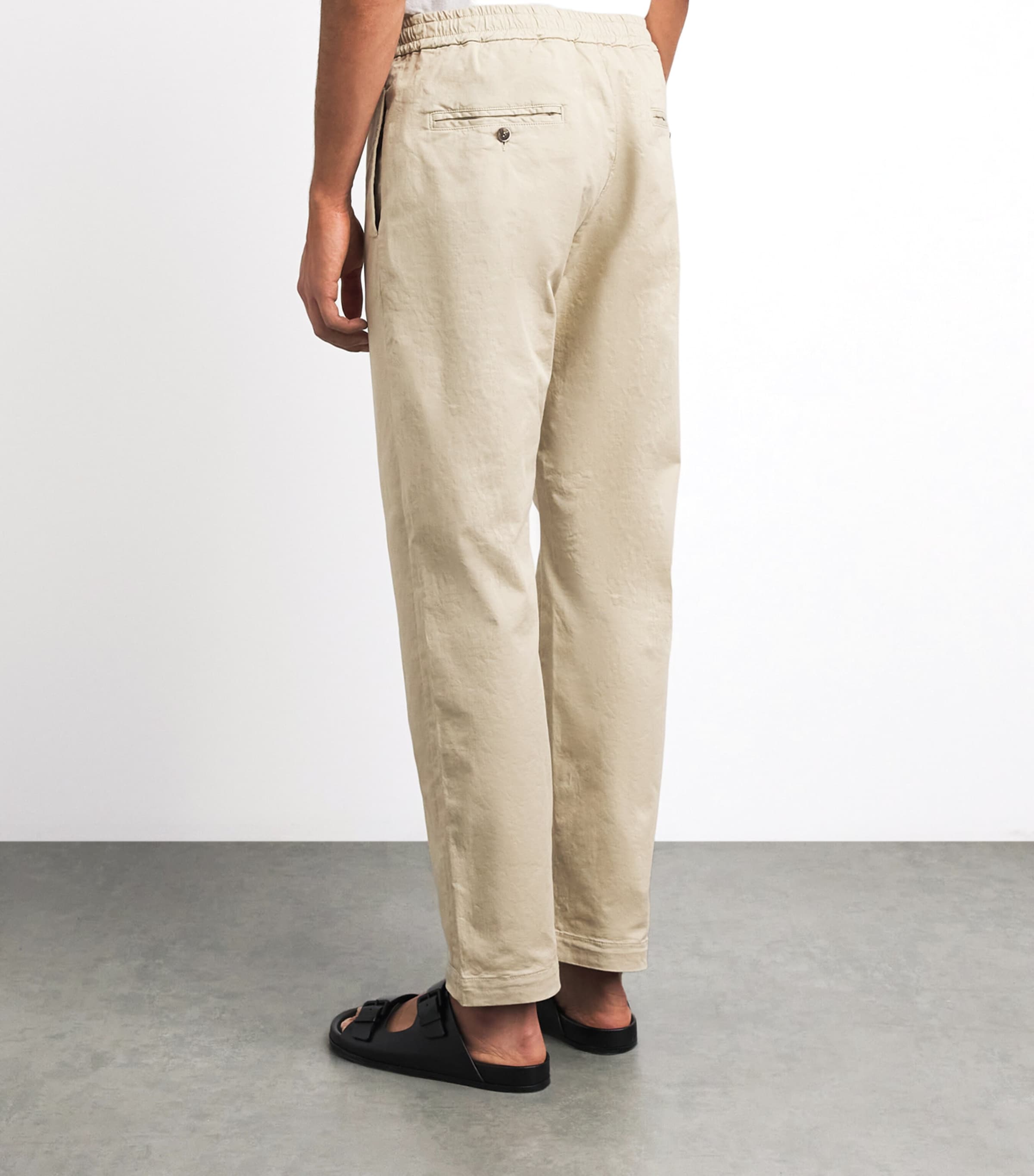 Barena Mens Elasticated Straight Trousers Sasso Image 5