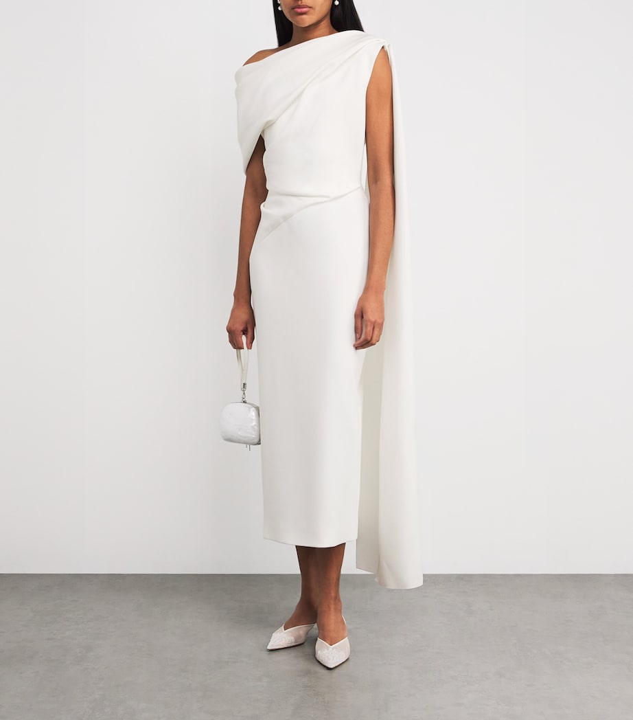 Maite Cape Midi Dress IVORY Image 2