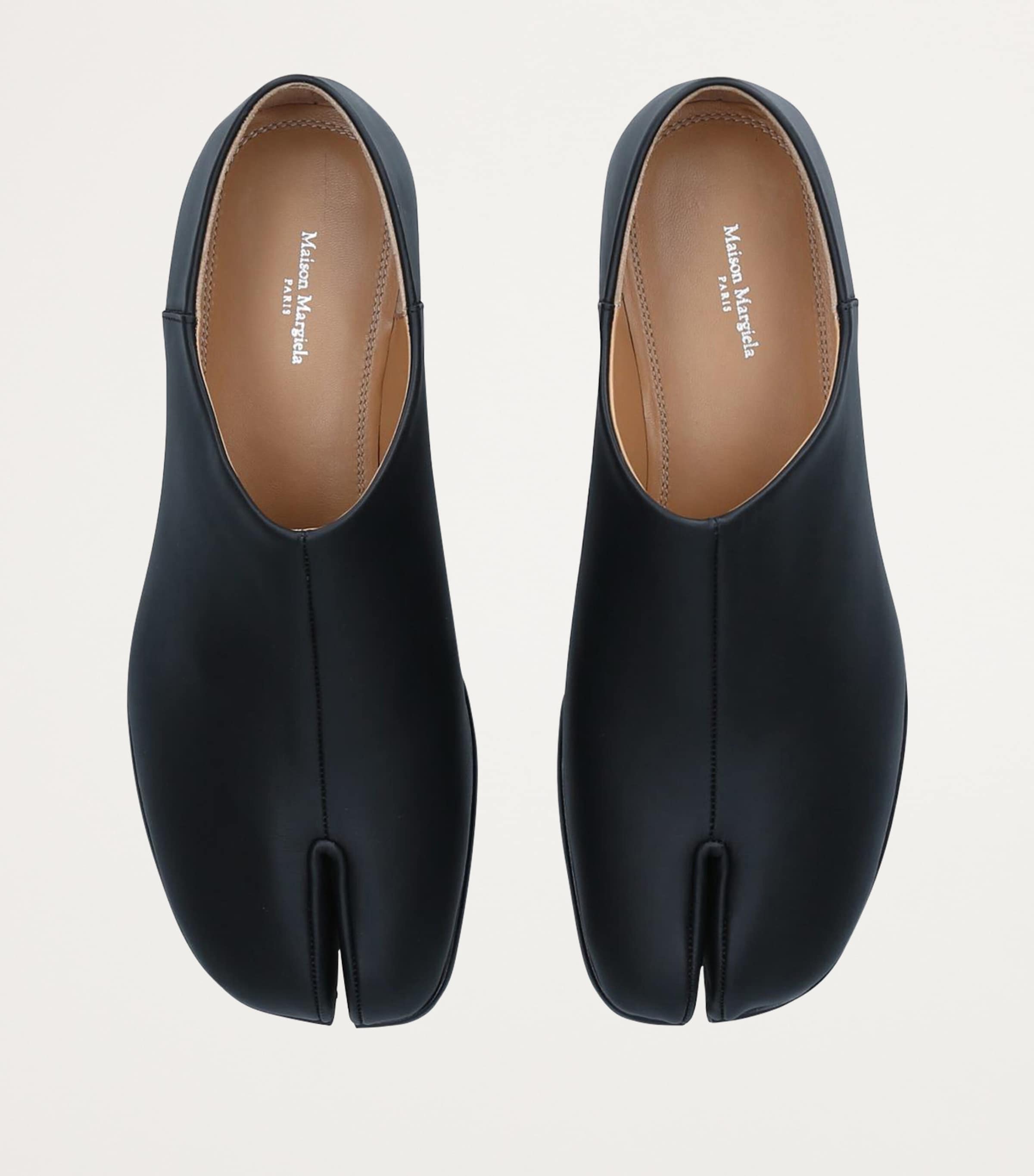 Maison Margiela Black Nappa Leather Tabi Babouche Mules