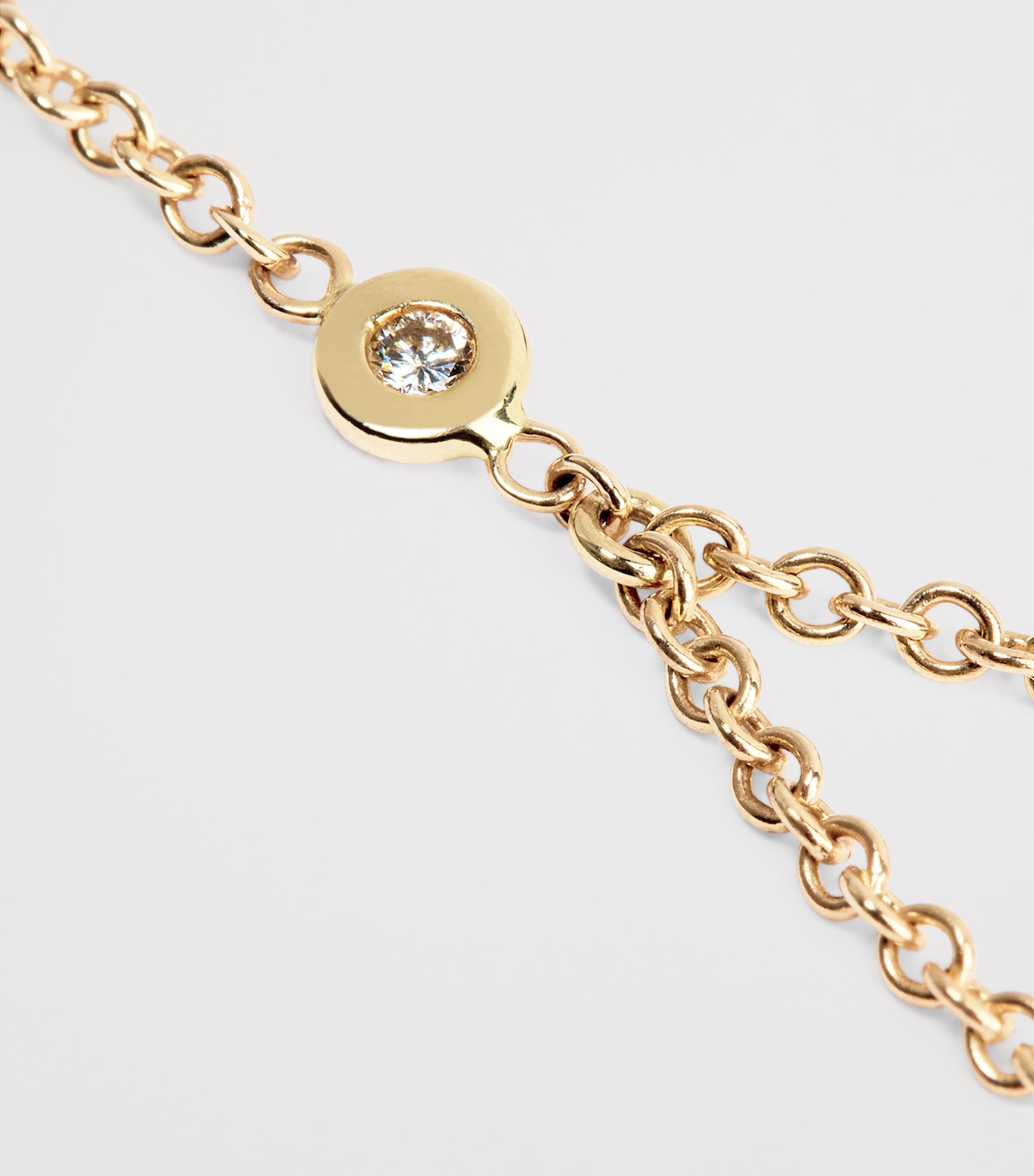 Yellow Gold and Diamond Shaker Finger Bracelet YELLOW GOLD Image 6