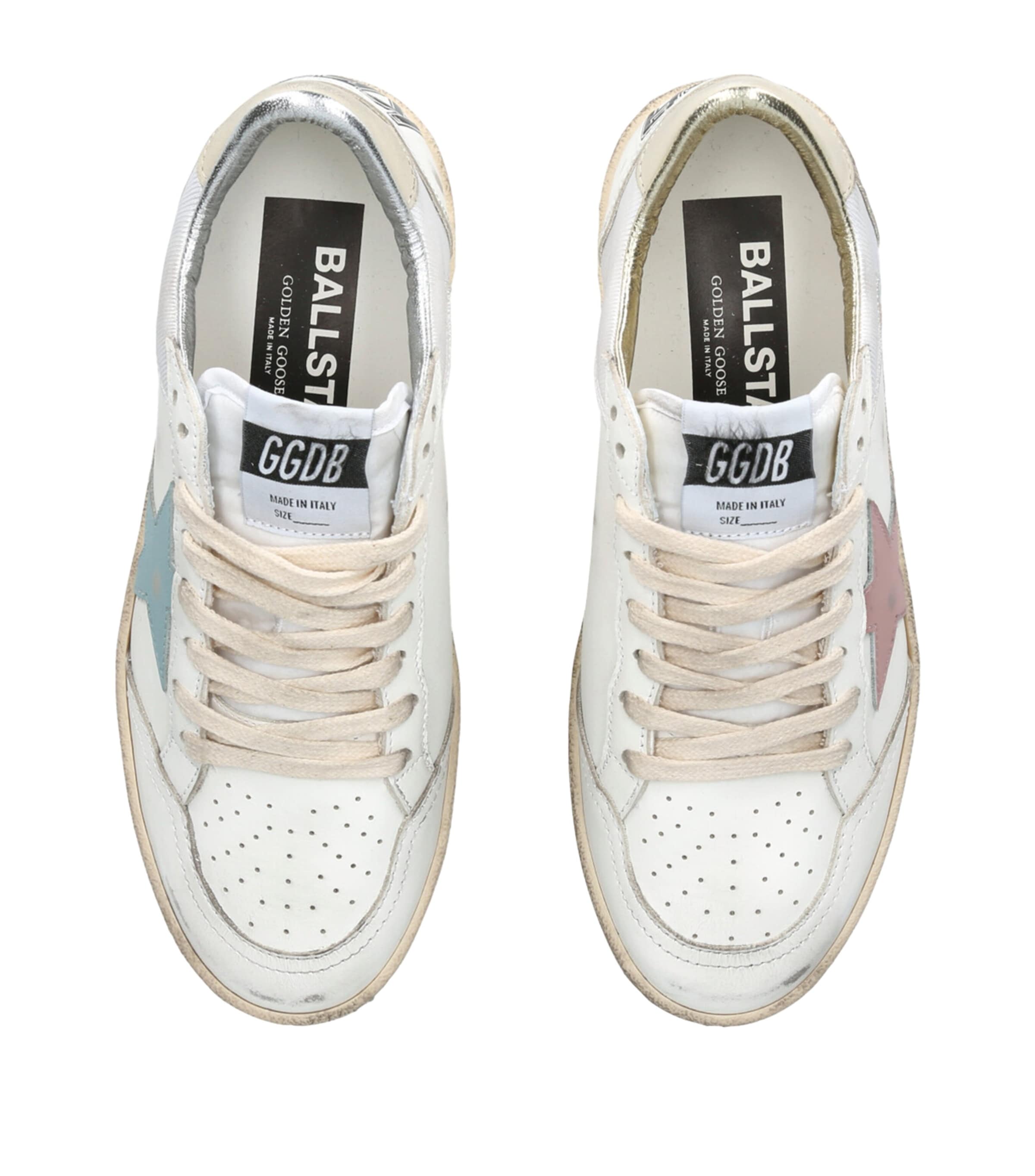 Golden Goose Leather Ball Star Sneakers White/oth Image 4