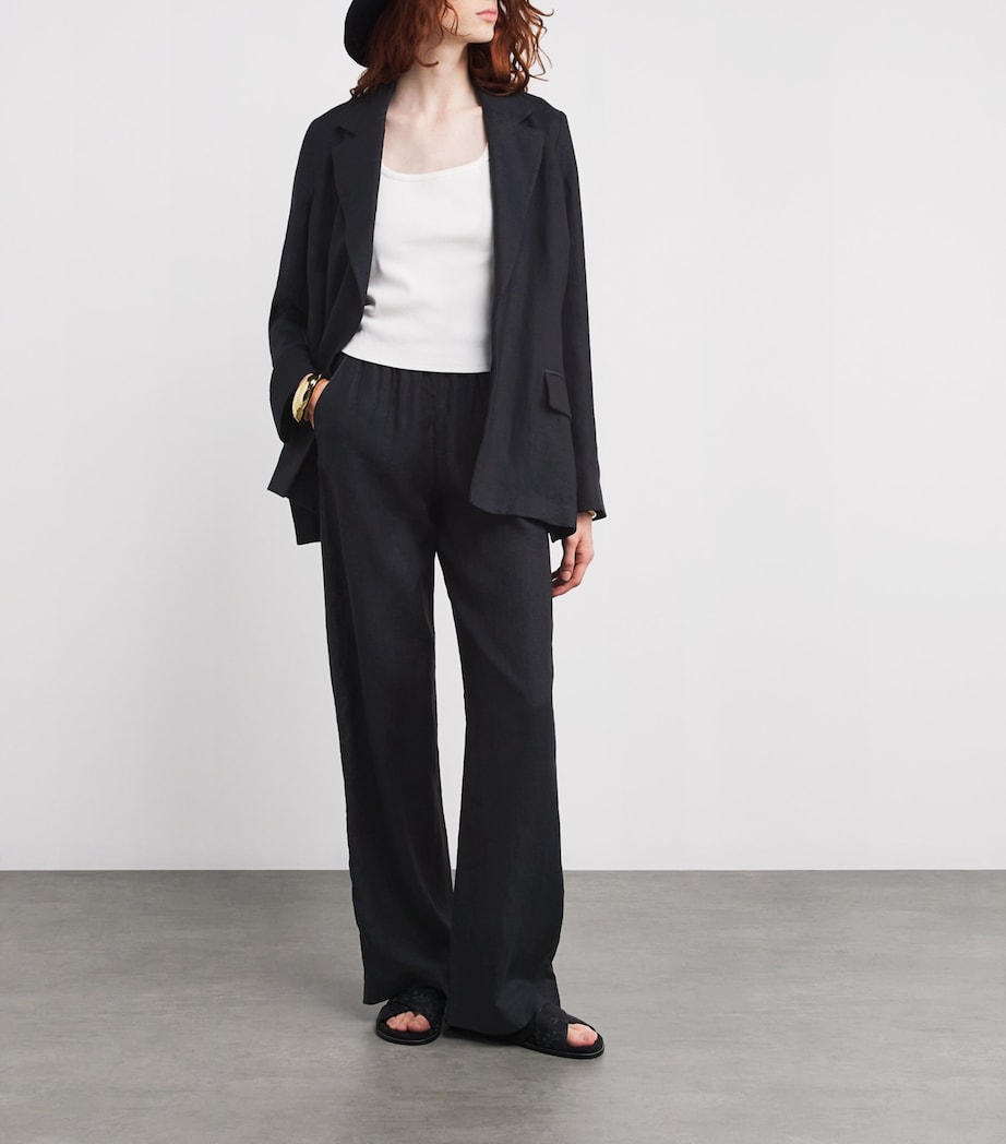 Linen Soft Blazer NERO Image 2