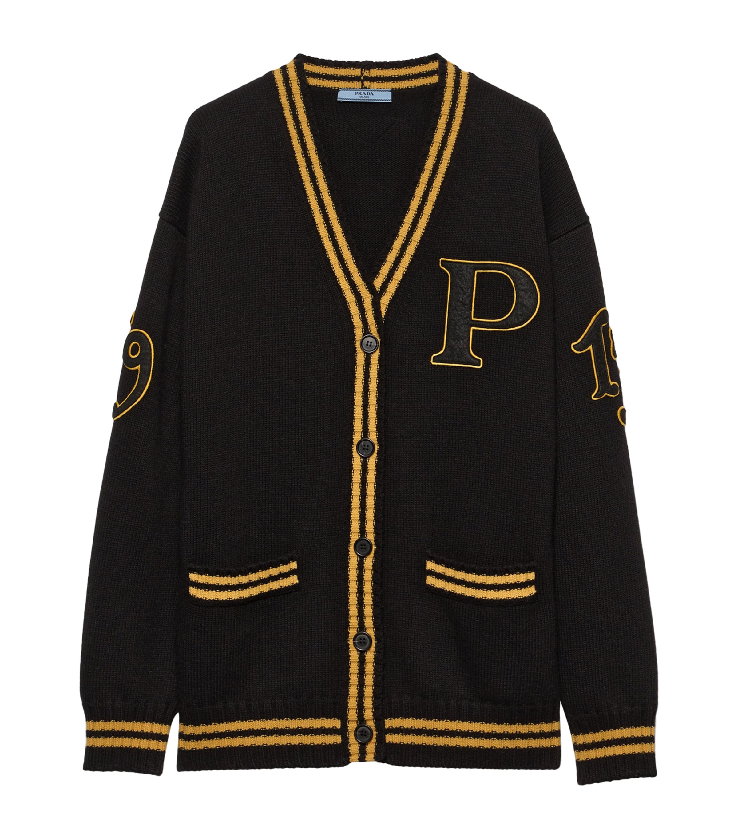Wool-Cashmere Varsity Cardigan F0002 Image 1
