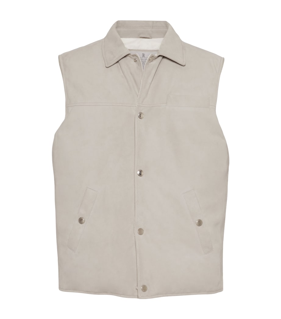 Suede Down Gilet C4245 Image 1