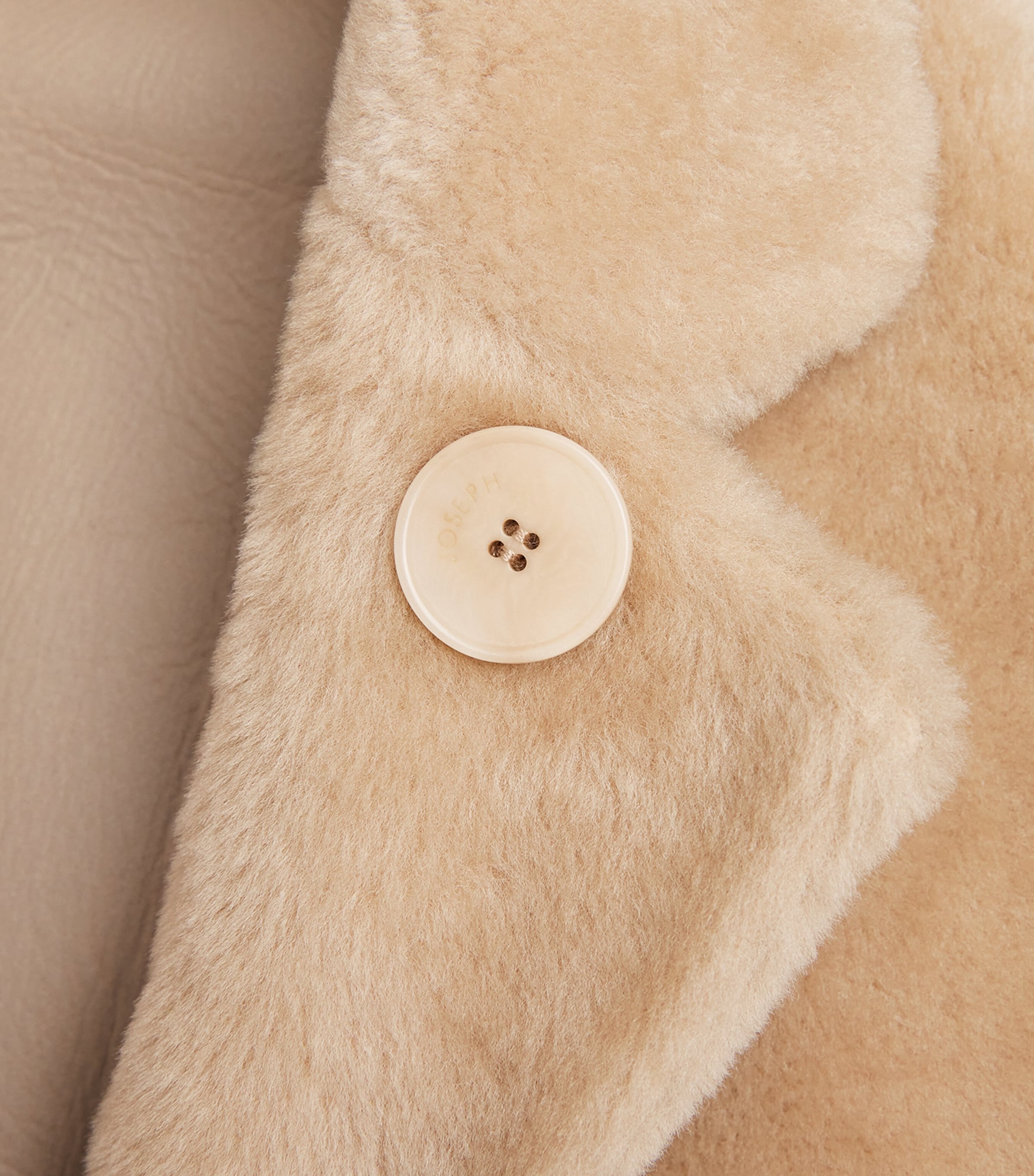 Shearling Reversible Brittany Coat POWDER Image 5