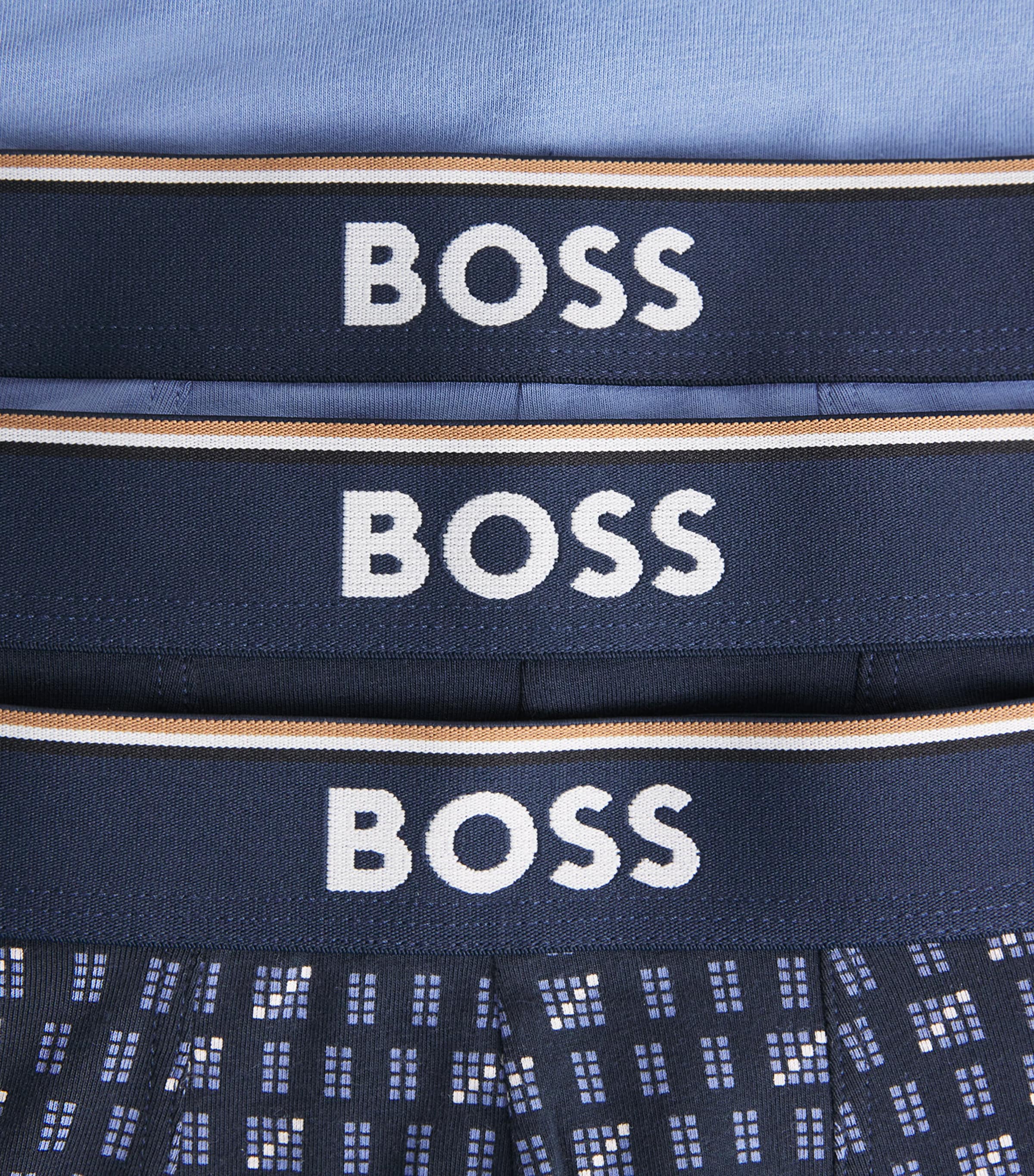 Stretch-Cotton Power Boxer Briefs (Pack of 3) OPEN BLUE460 Image 5