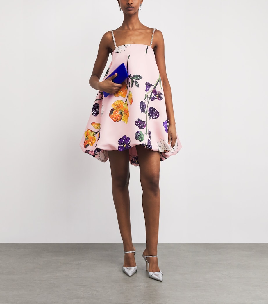 LEO LIN Womens Embellished Floral Mini Dress Wildbloom Image 2