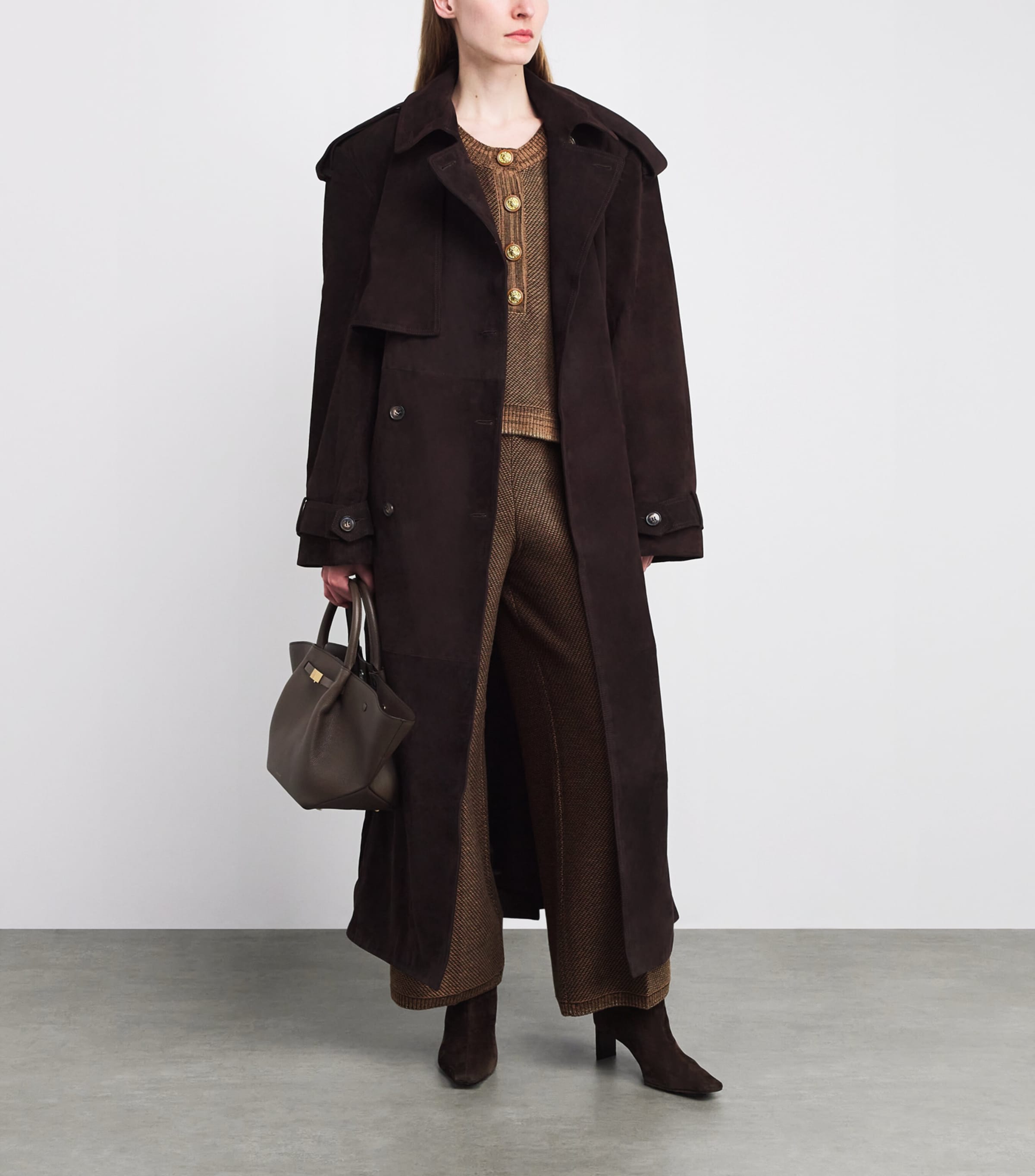 Haddasah Henley Sweater CAMEL MULTI/GLD CMMG Image 2