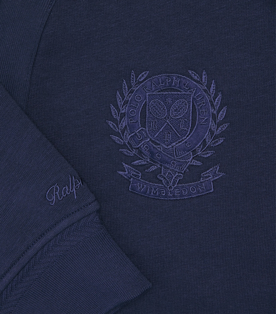 Polo Ralph Lauren Mens x Wimbledon Cotton Crest Cardigan Refined Navy Image 6