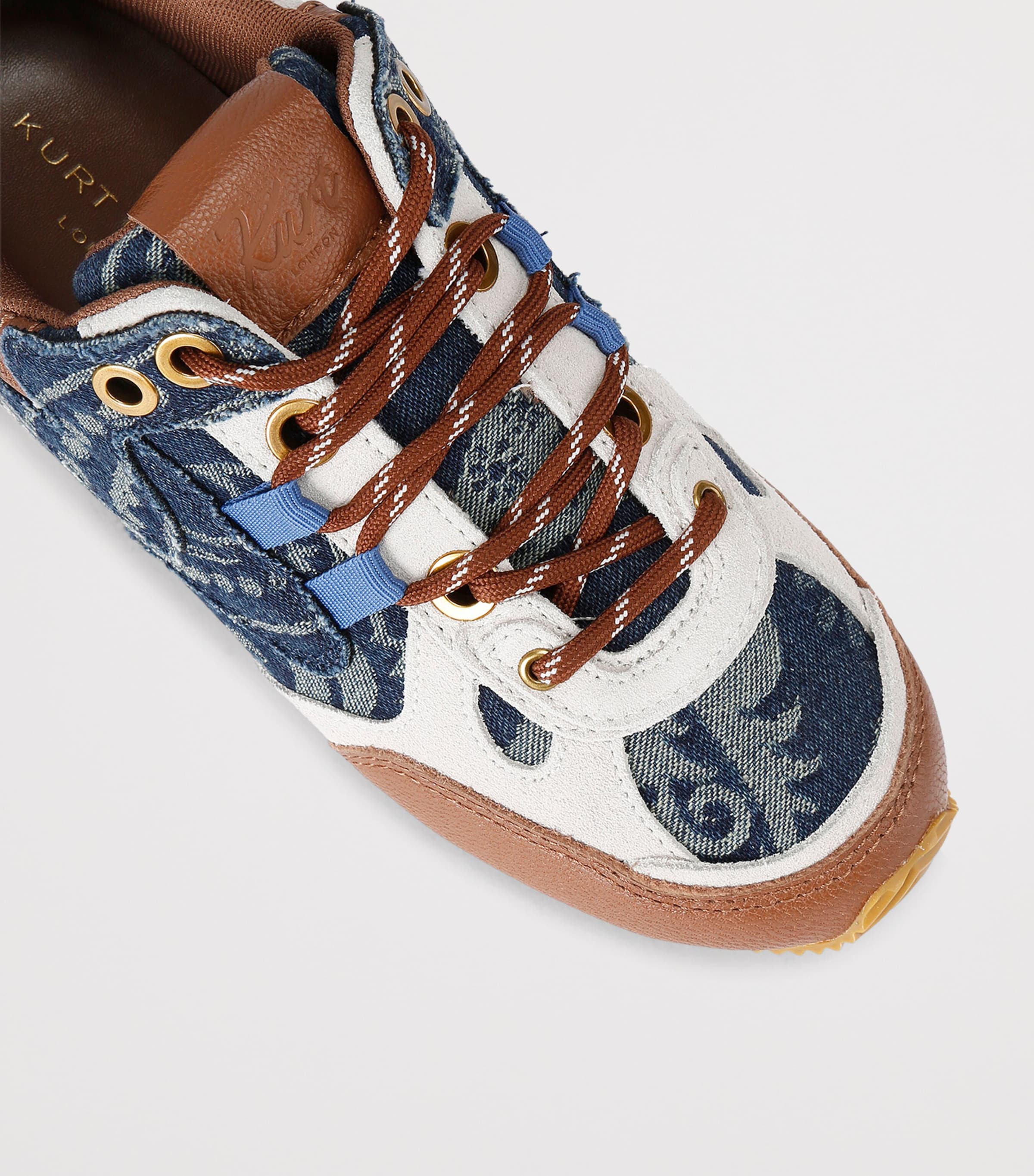 Kurt Geiger London Denim Slim Runner Sneakers Blue/pal.c Image 2
