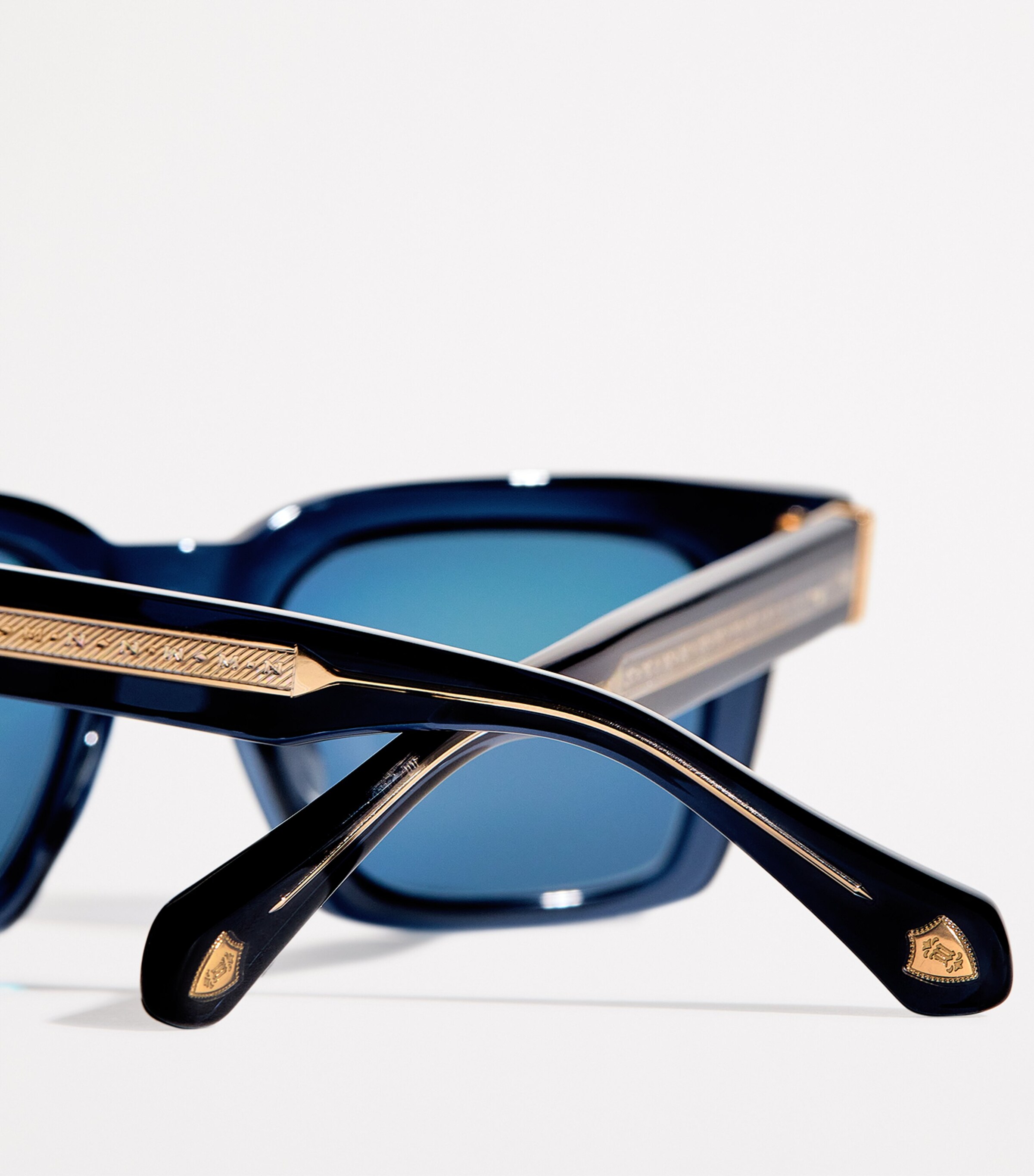 Acetate Rectangular M1103 Sunglasses M1033 BRUSHED GOLD Image 5