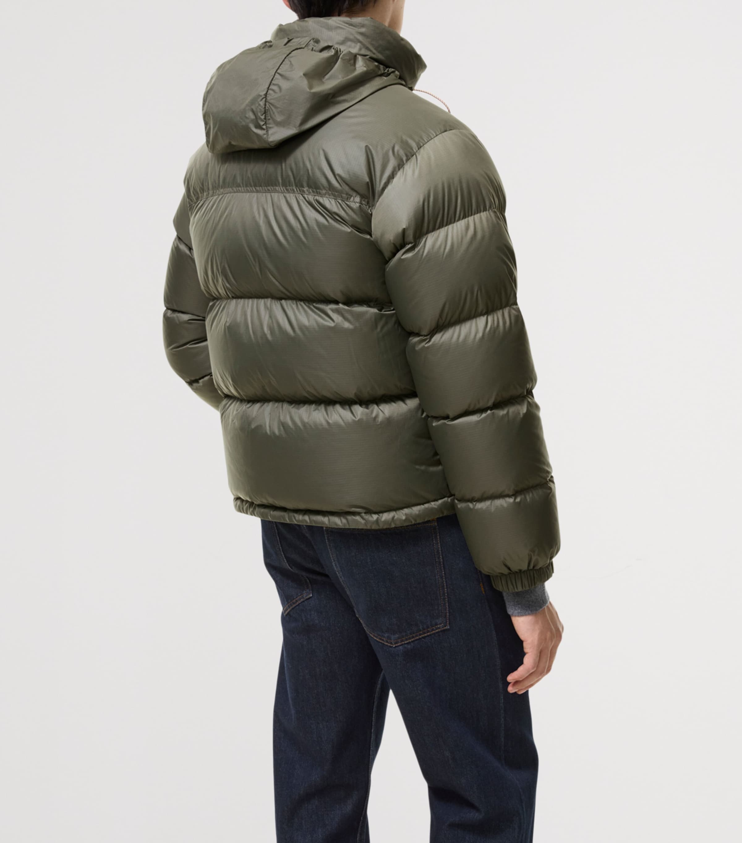 Burberry Mens Down EKD Puffer Jacket Dark Sage Green Image 4