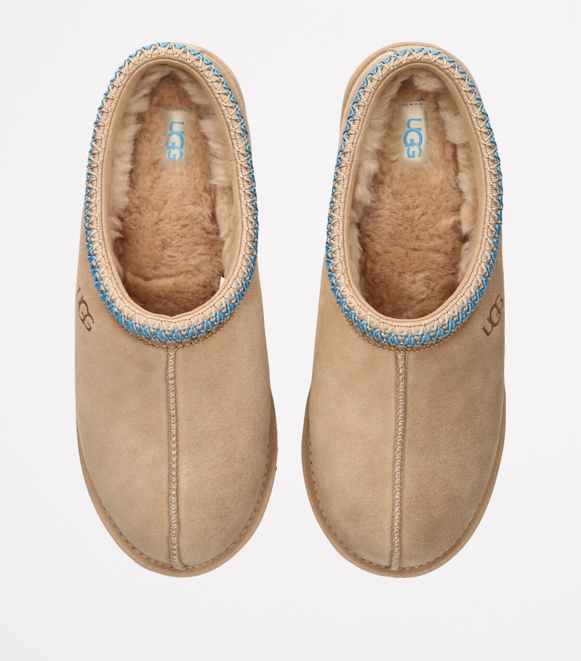 Suede Tasman Slippers BONE Image 4