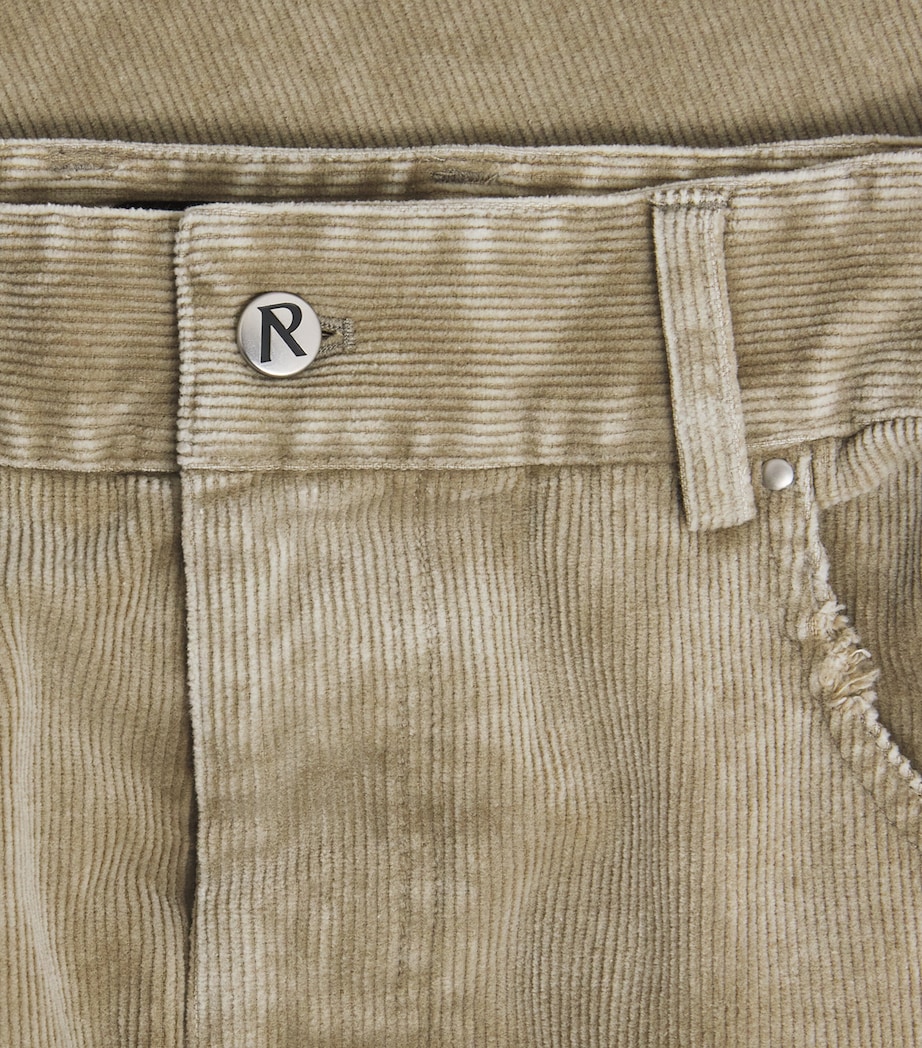 Represent Mens Corduroy Straight Trousers Vintage Khaki Image 6