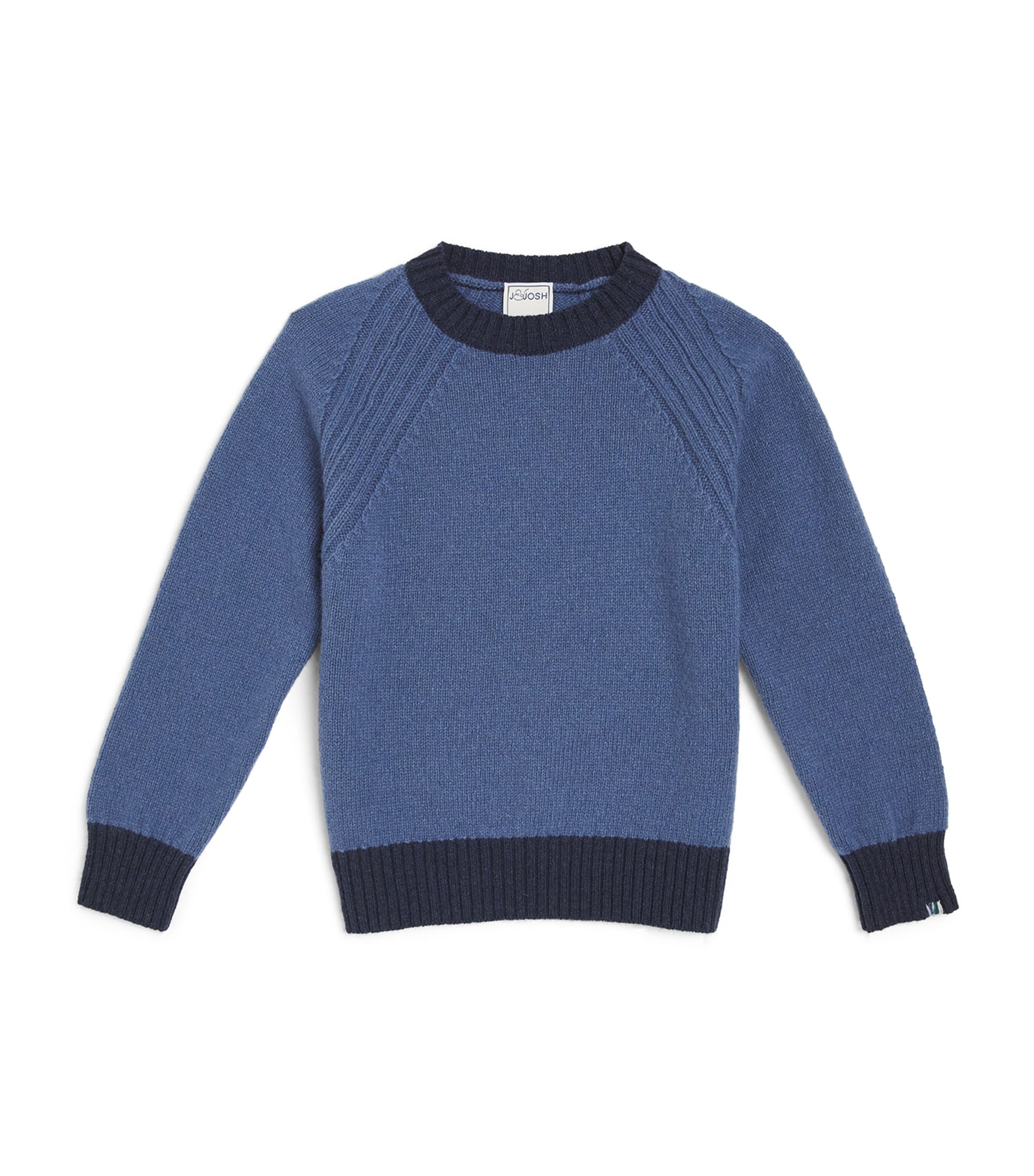 Shop J & Josh Merino-cashmere Sweater In Blue