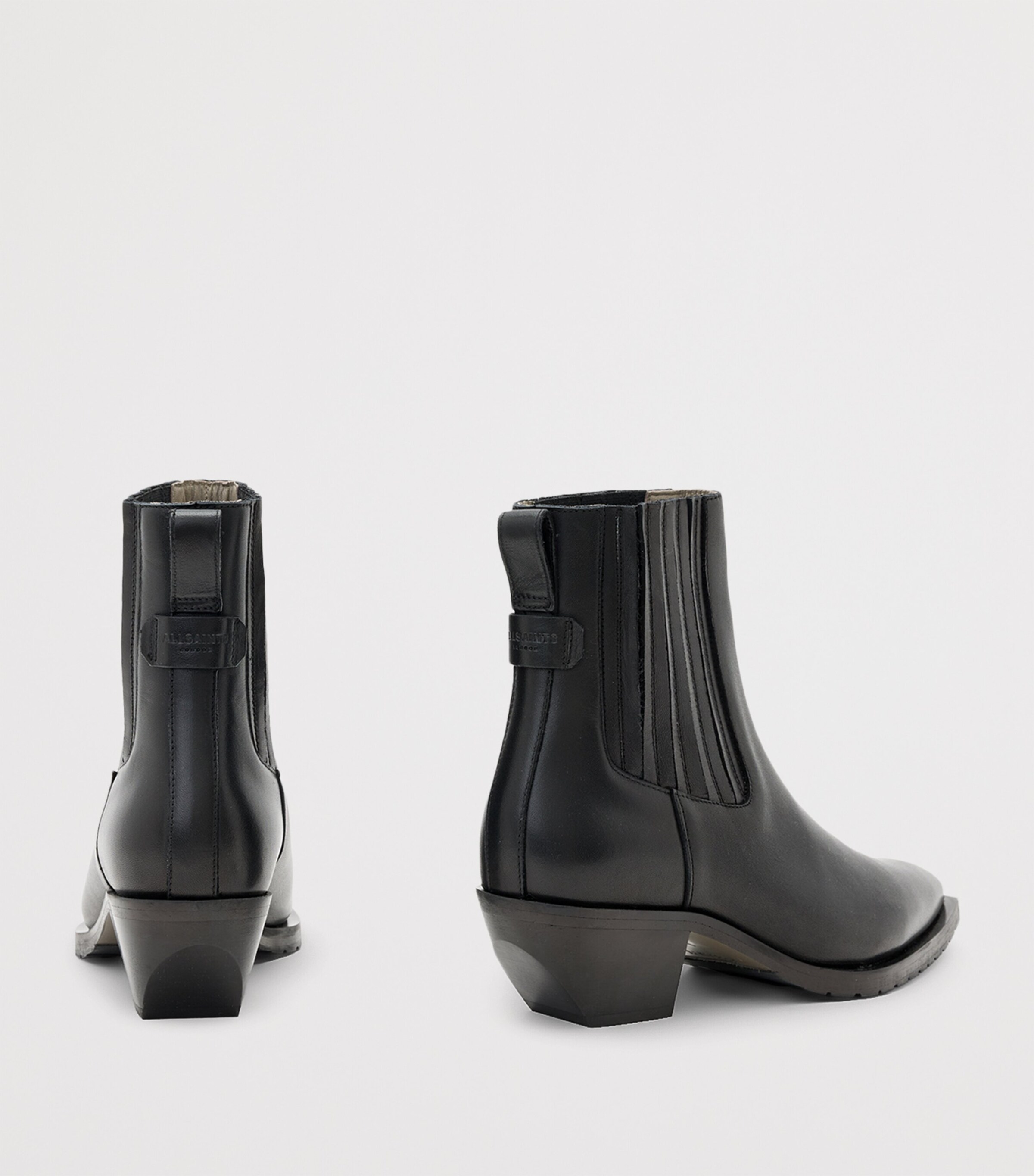 Leather Marcie Chelsea Boots BLACK Image 4