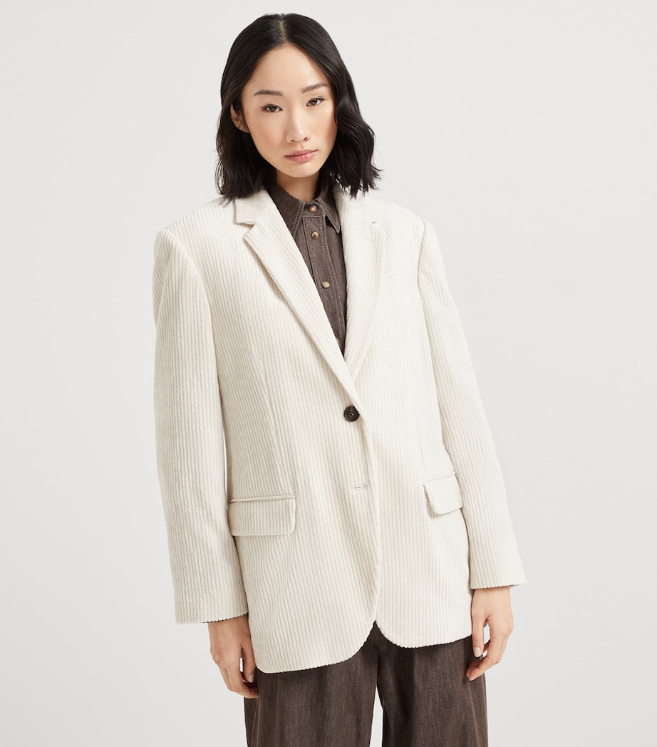 Corduroy Fluid Blazer C4239 Image 2