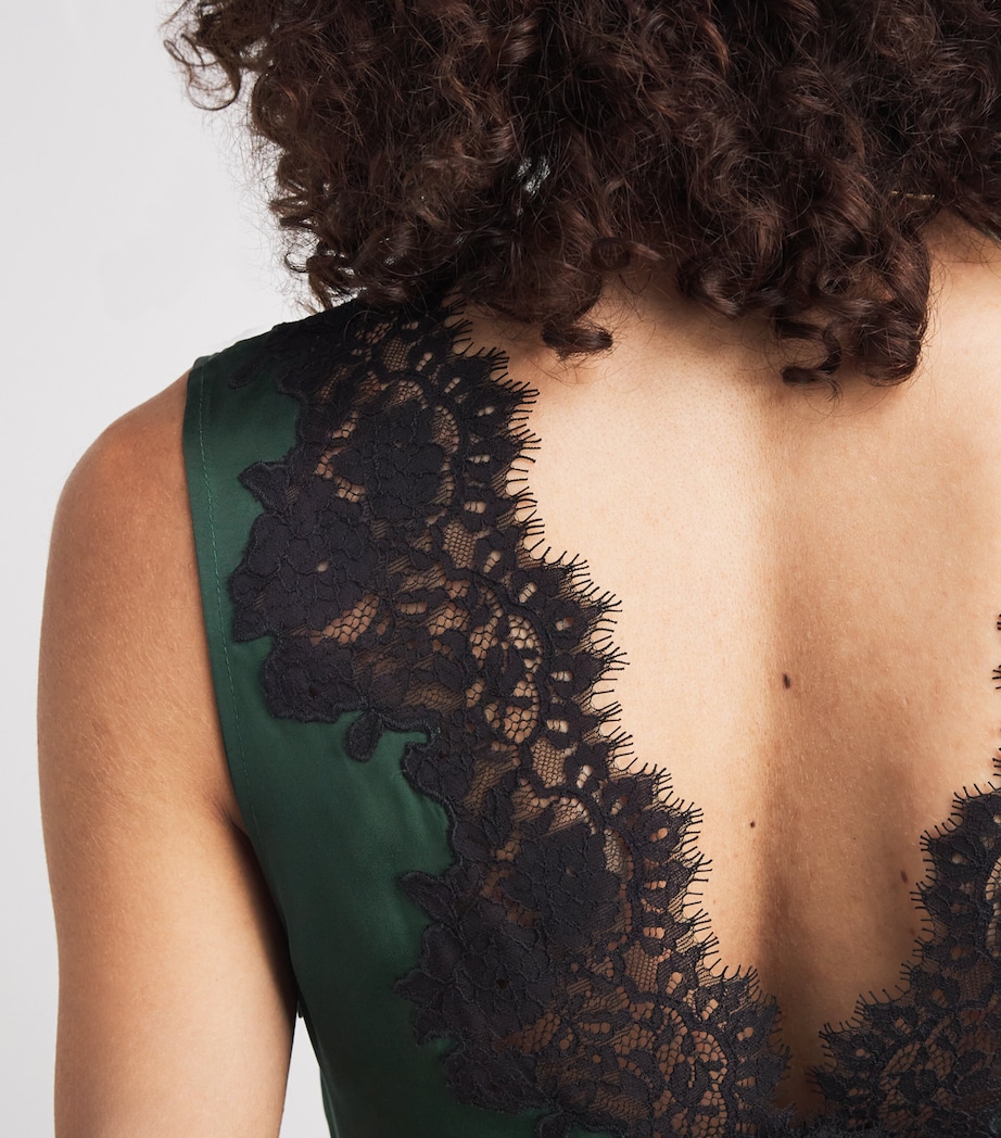 Rixo Womens Lysandra Maxi Dress Deep Green Image 5