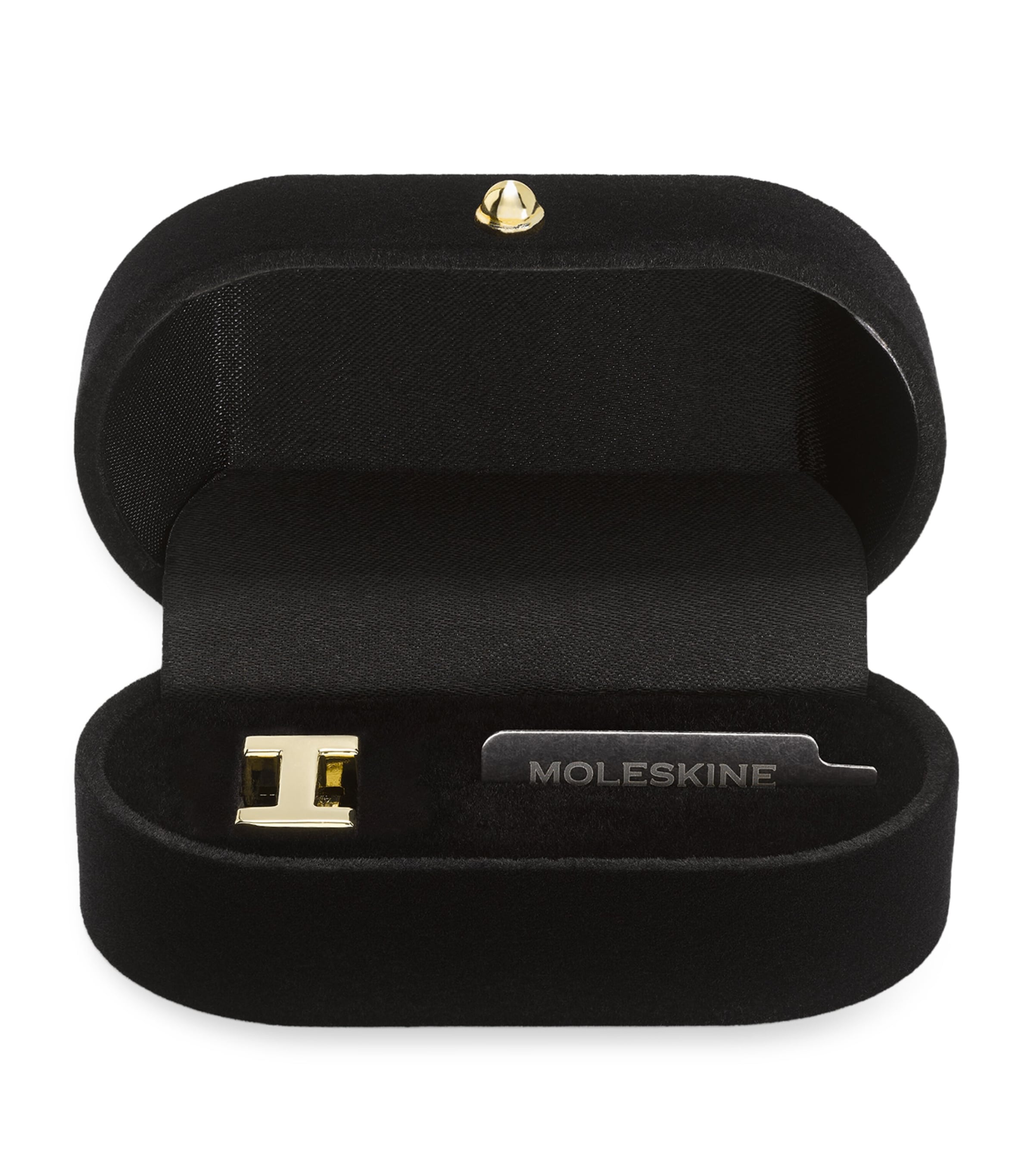 Moleskine Gold-plated I Notebook Charm In Black