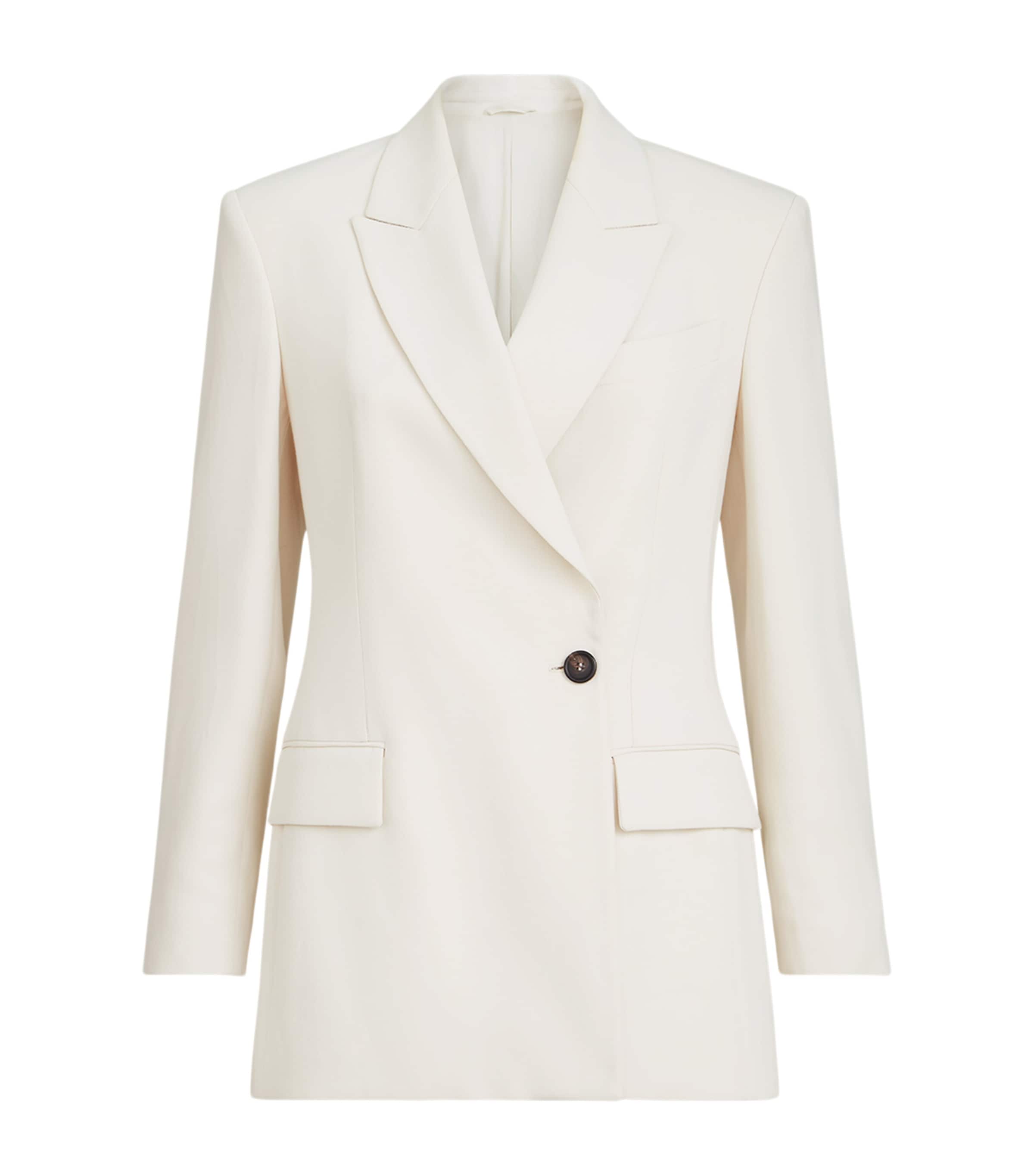 Brunello Cucinelli Womens Comfort Viscose Couture Twill Blazer Image 1