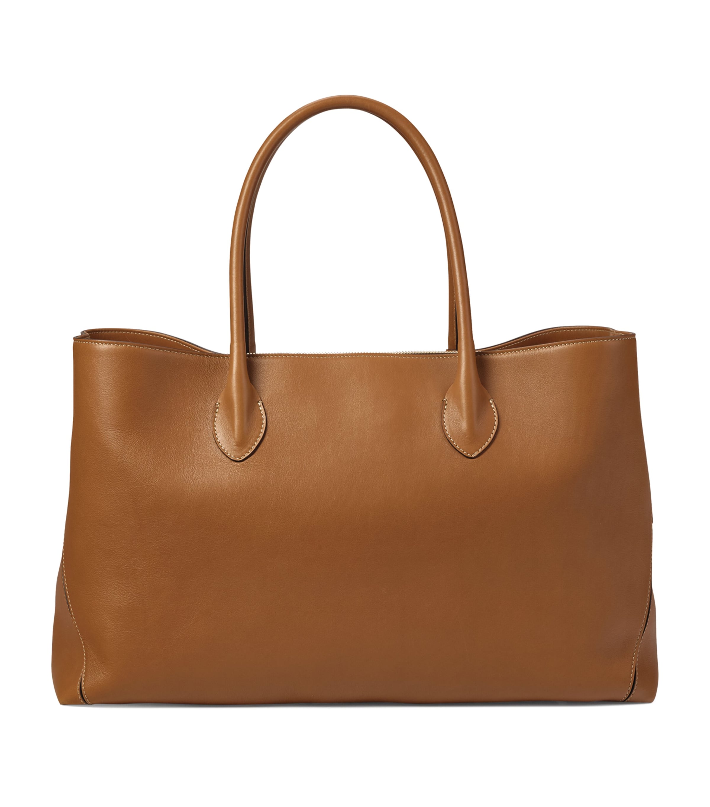 Leather London Tote Bag BROWN Image 7