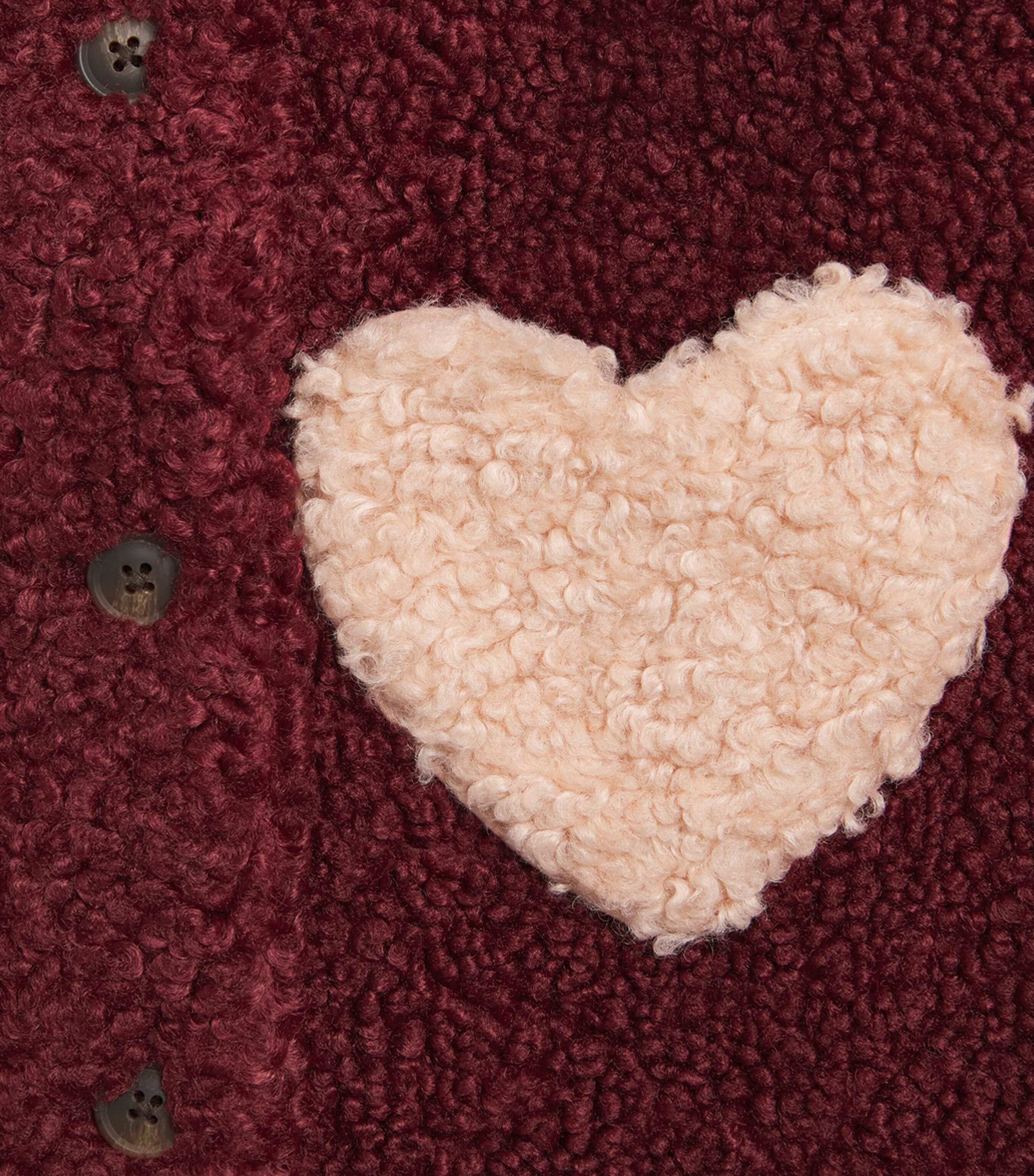 Fleece Calin Coat (2-4 Years) S10047 CABERNET Image 3