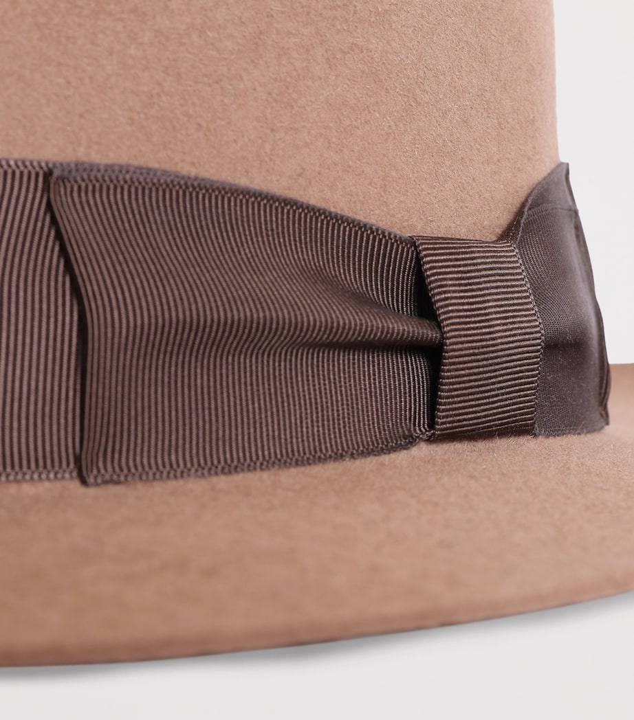 Rabbit Felt Junior Poet Fedora LATTE Image 3