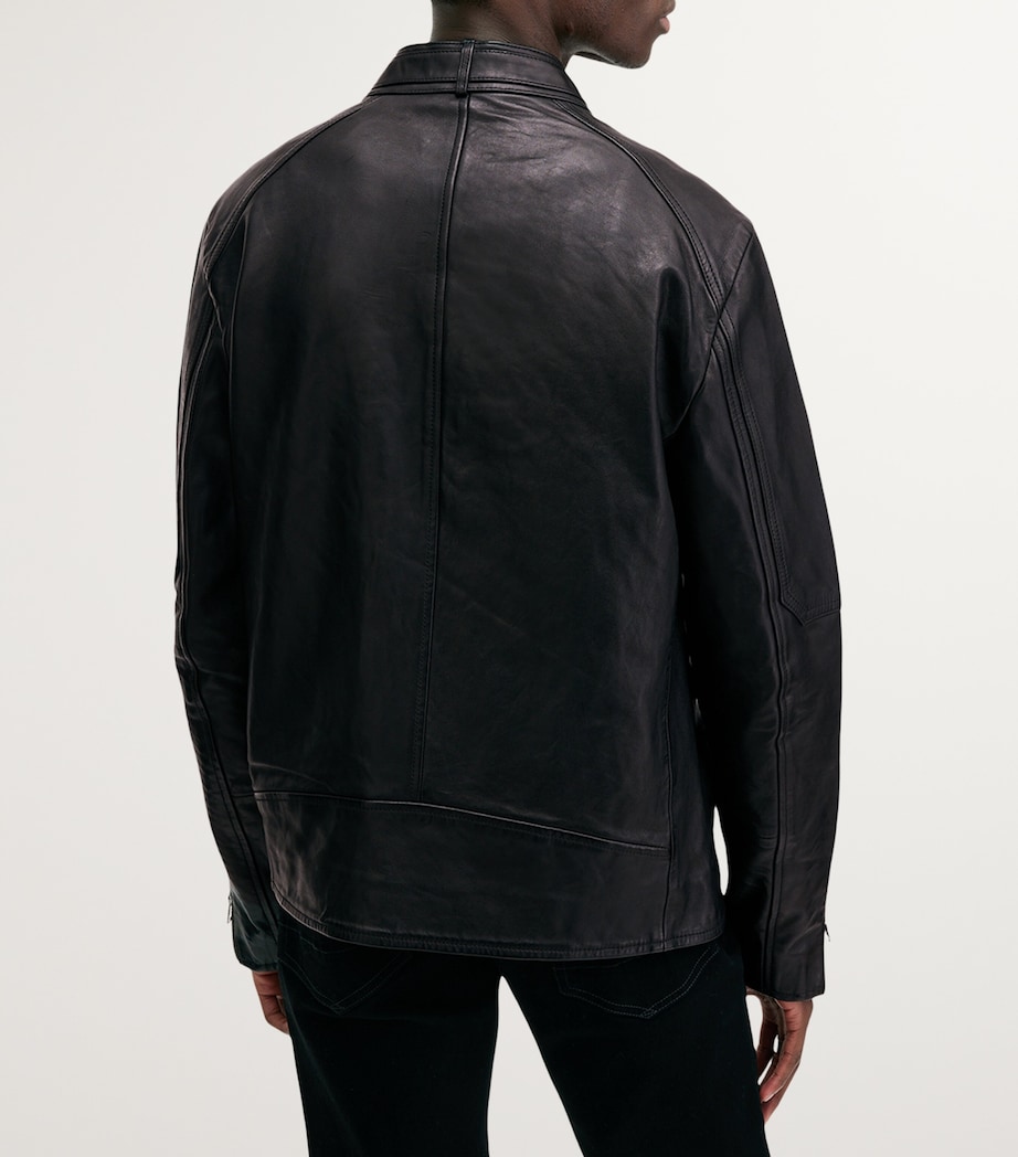 Cora Leather Jacket JET BLACK Image 4