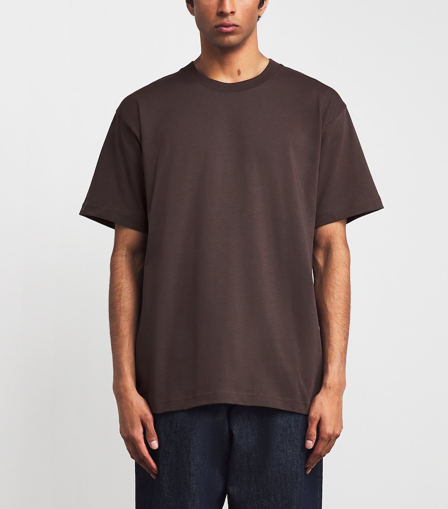 Organic Cotton T-Shirt SEAL BROWN Image 3