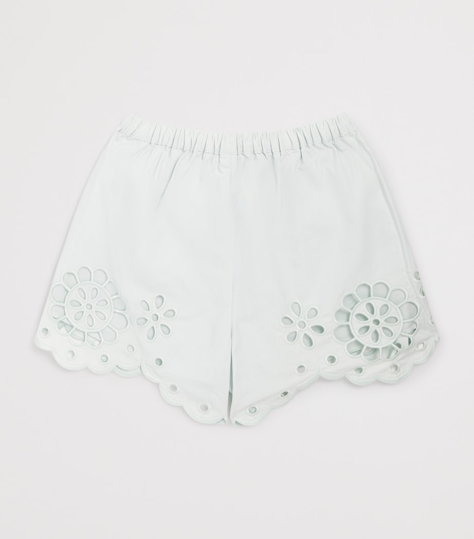 Cotton Broderie Awaken Shorts (1-12 Years) SOFT MINT Image 2