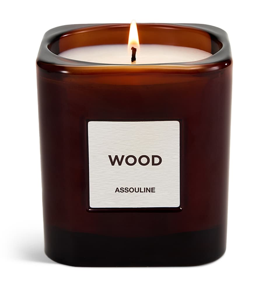 Wood Candle (260g) BROWN Image 1