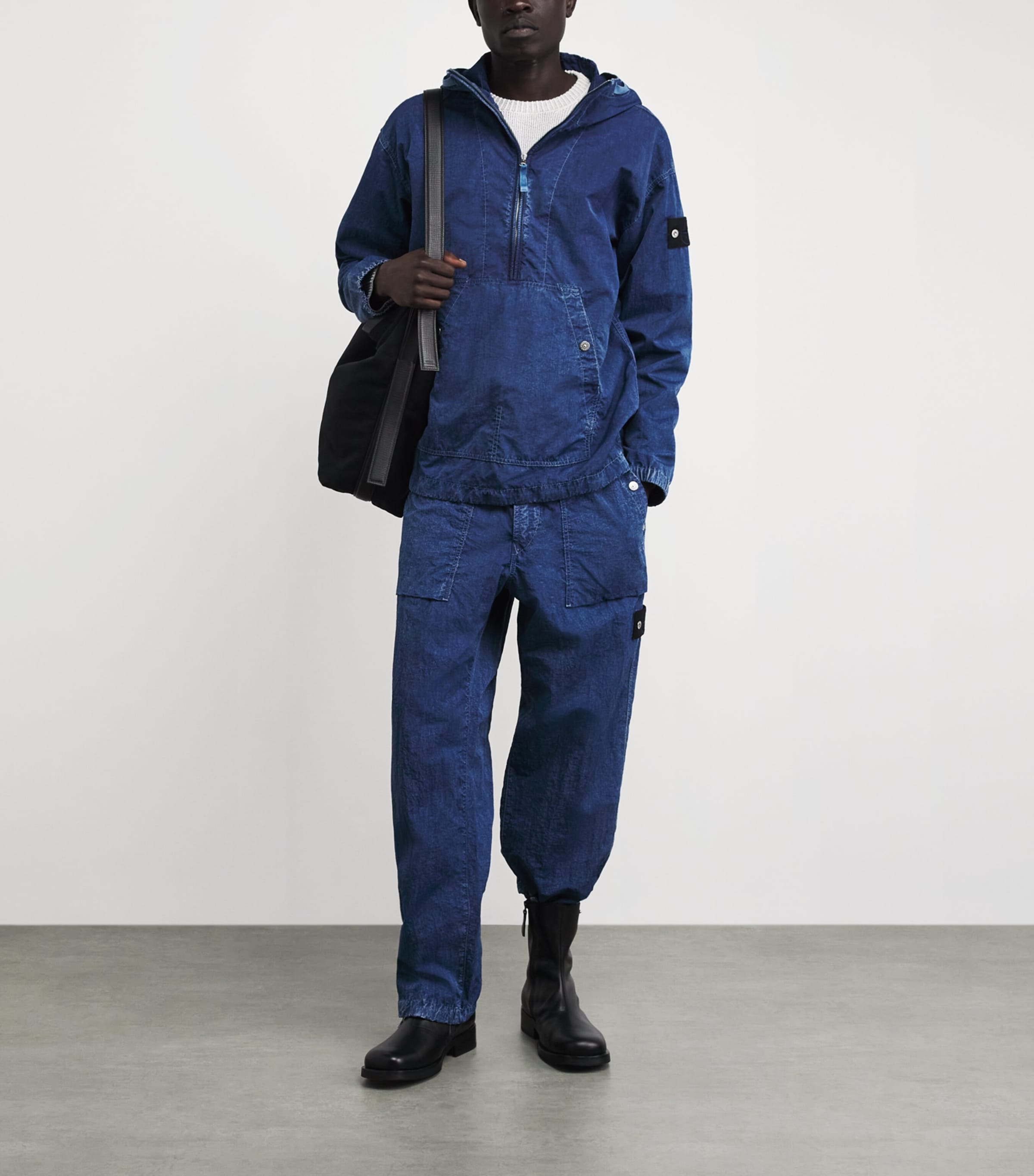 Stone Island Mens Hollow Fibre Fatigue Trousers Image 2