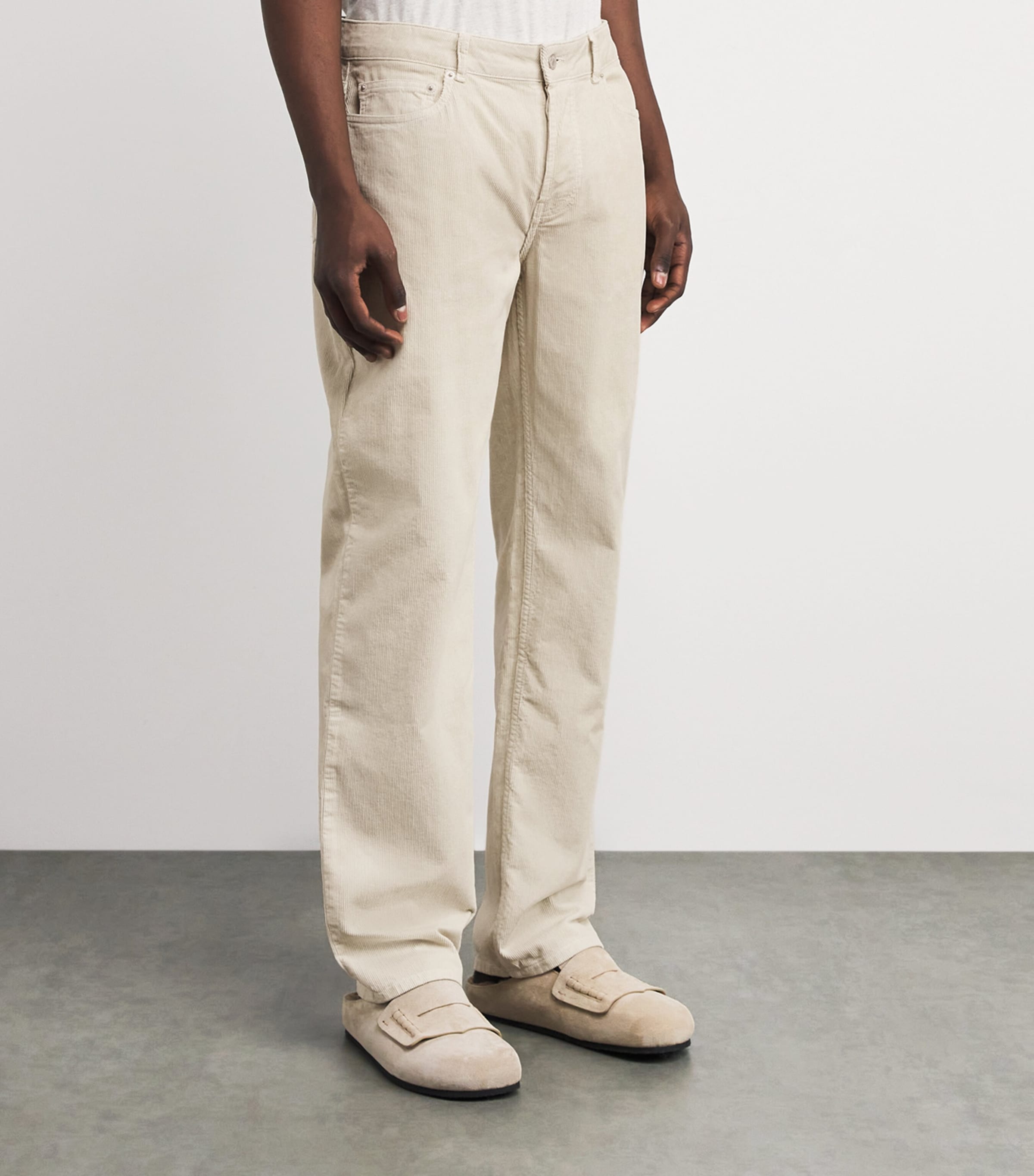 Cotton Corduroy 5-Pocket Trousers MOON Image 3