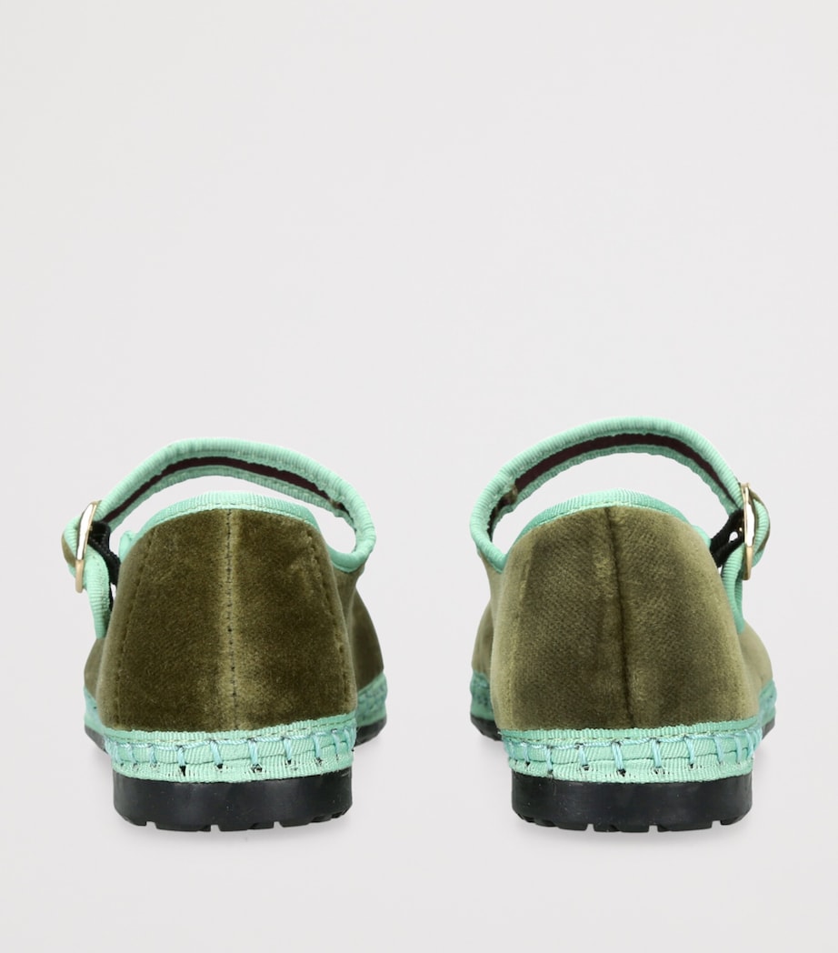 Velvet Vera Mary Janes DARK GREEN Image 2