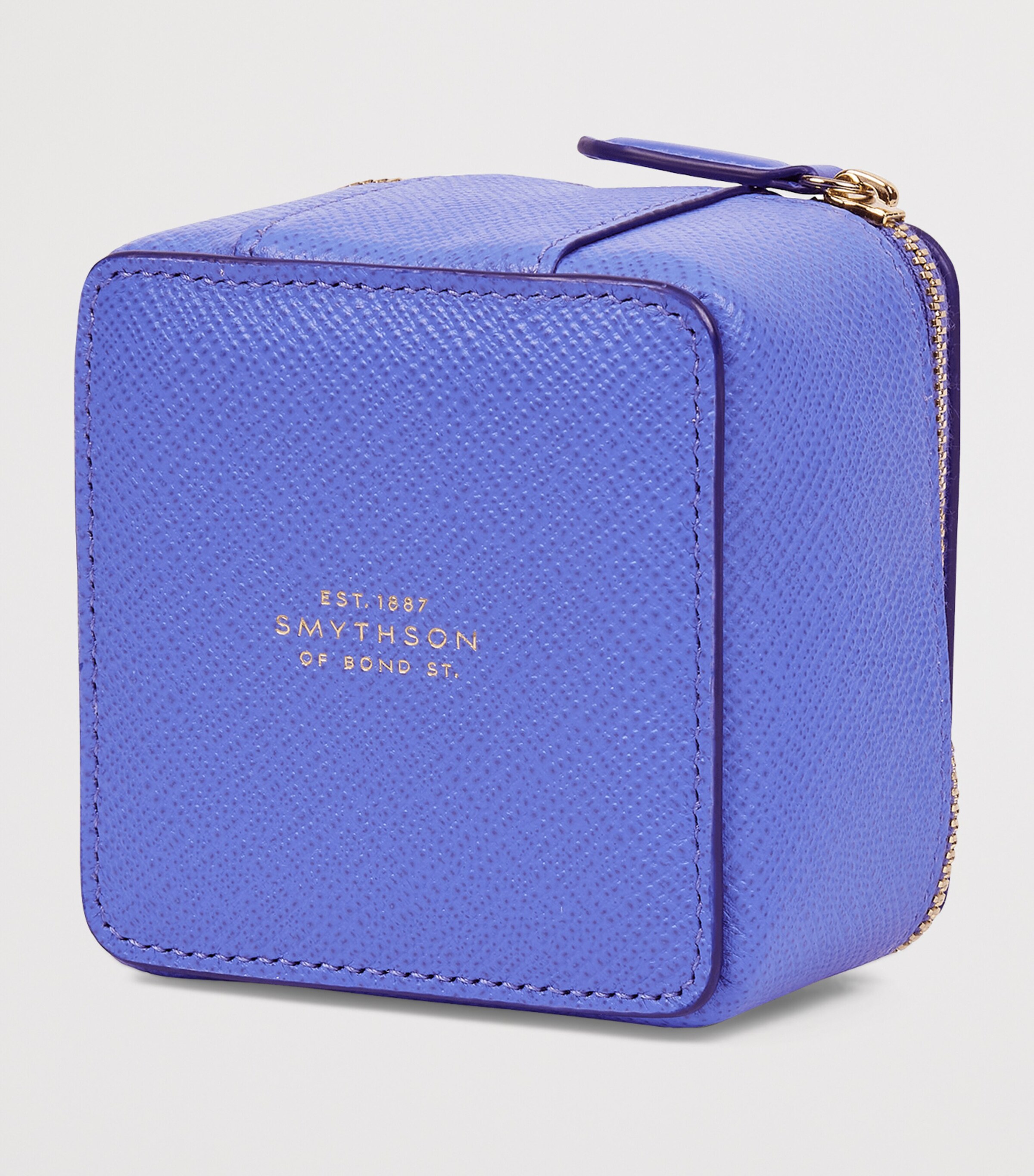 Smythson Medium Calfskin Panama Trinket Case U Violet Image 5