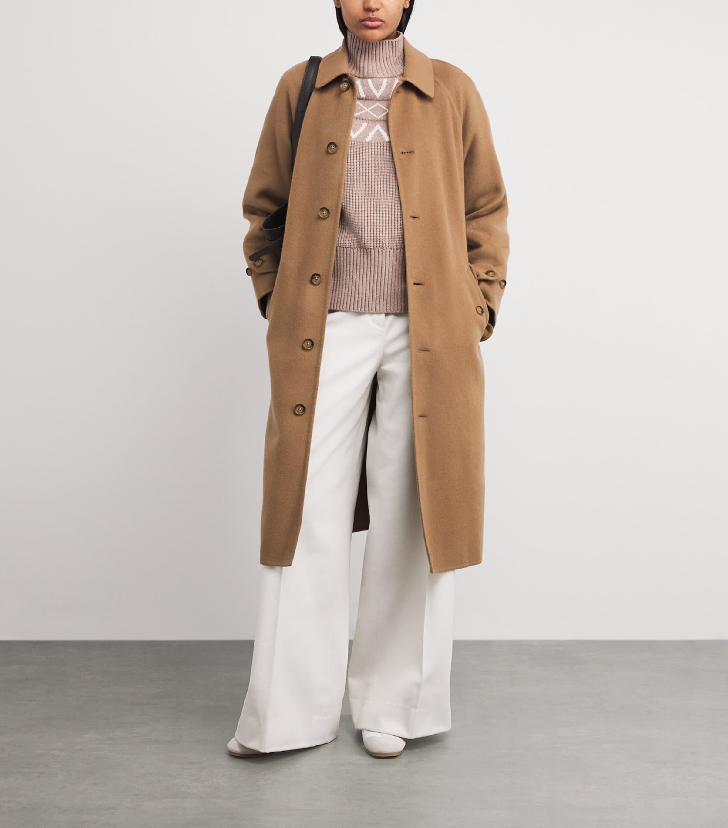 Fair Isle Marcie Sweater LIGHT TAUPE MARL Image 2