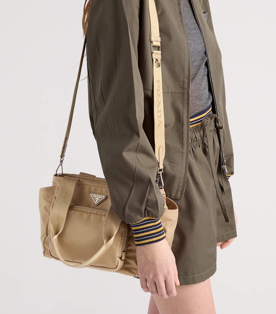 Prada Re-Nylon Tote Bag Brown Image 2