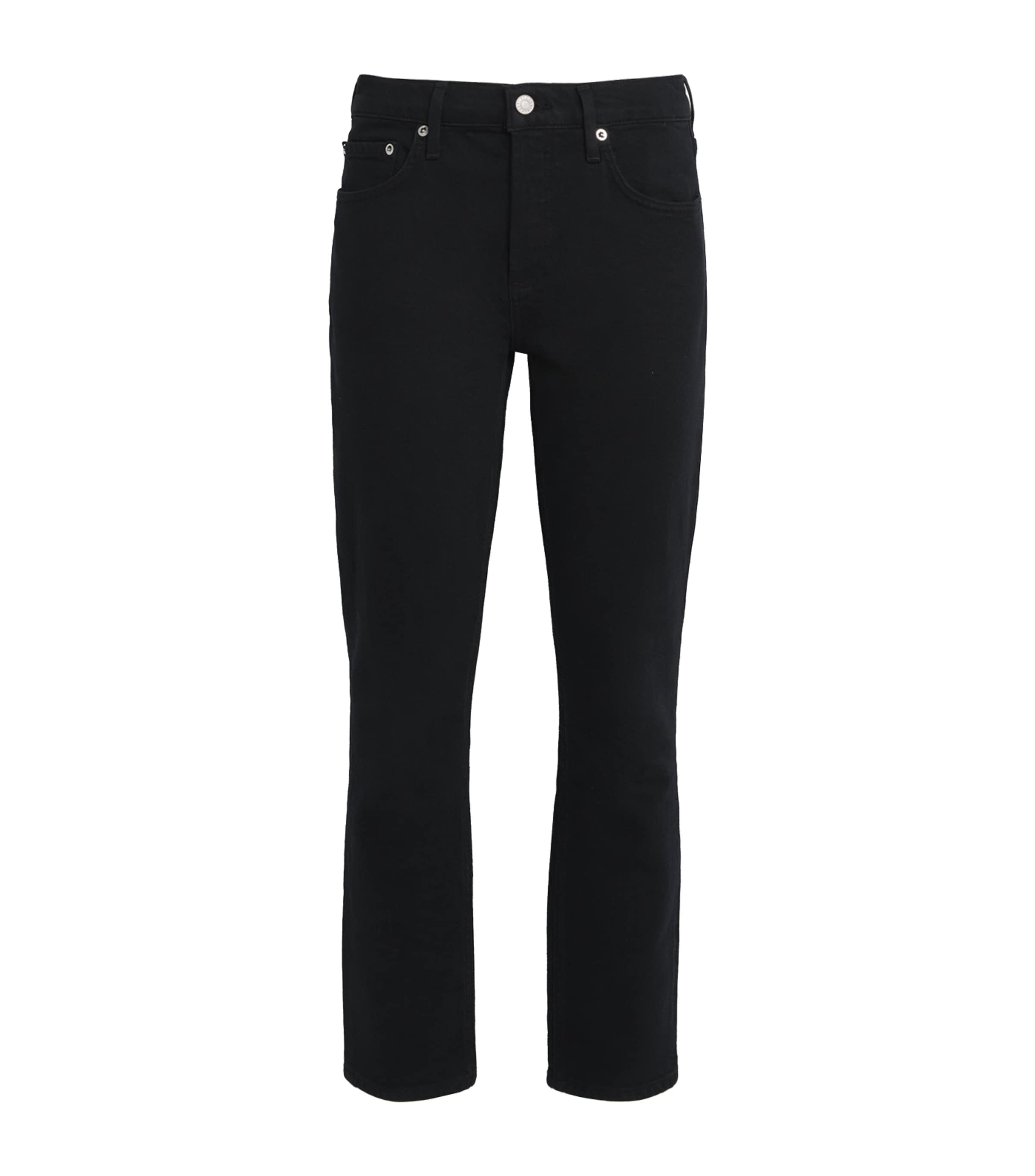 Agolde Cocktail Ankle Low-rise Slim-fit Jeans In Black
