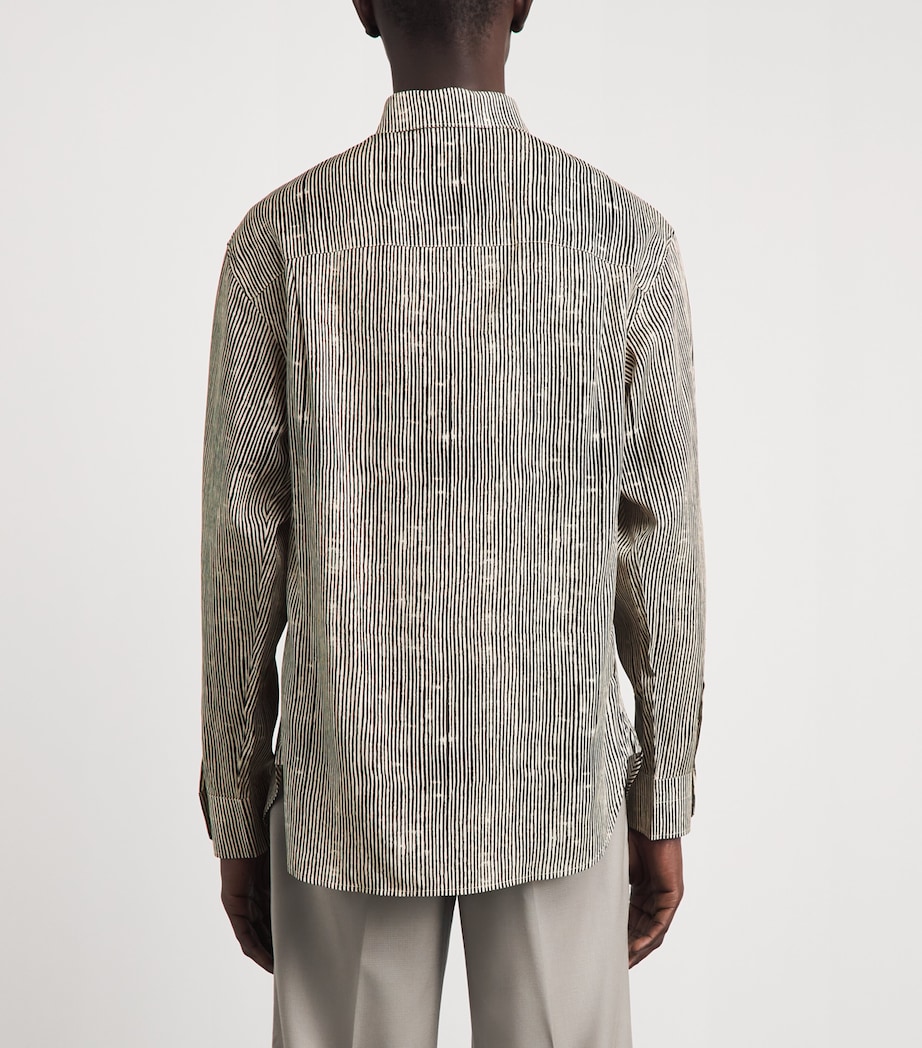Emporio Armani Mens Stripe Long-Sleeve Shirt Image 5